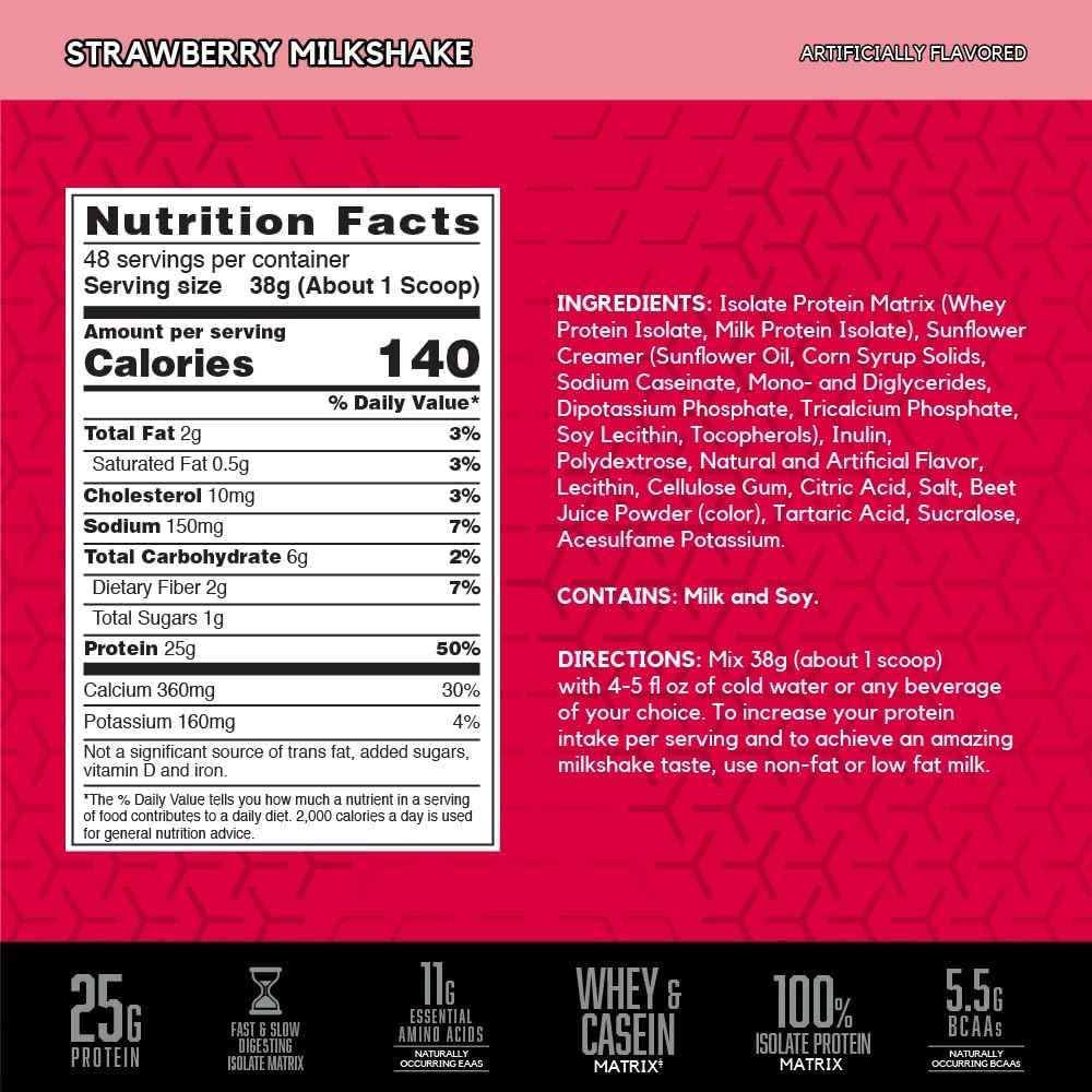 BSN Syntha-6 Whey Protein Isolate Powder - Premium Muscle Recovery & Lean Muscle Building Supplement for Athletes & Fitness Enthusiasts - Ideal for Post-Workout, Meal Replacement & Healthy Lifestyle
