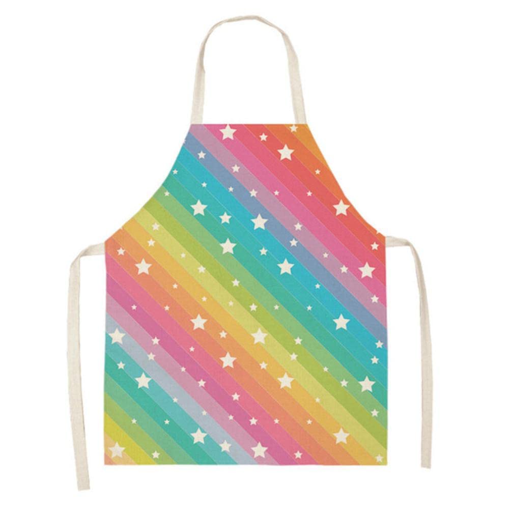 2Pcs Matching Parent and Child Kitchen Aprons - Cute Cartoon Design for Cooking, Baking & Family Bonding Time