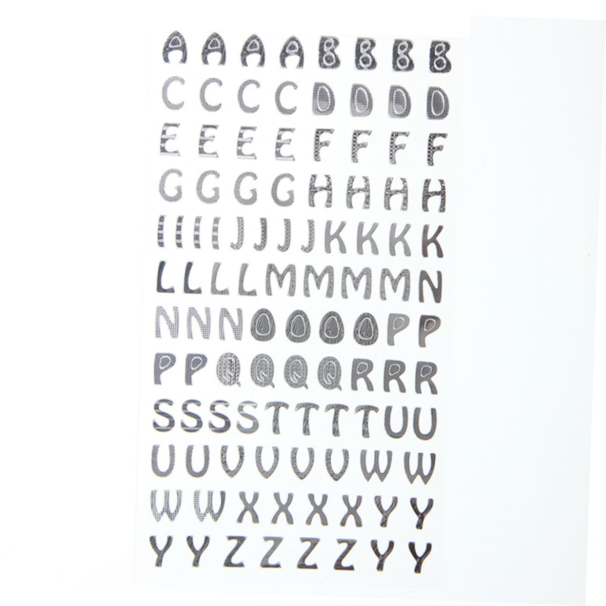 NUOBESTY 2 Sets English Alphabet Wall Decals - Safe Removable Paper Letters & Numbers for Kids Room Decor, DIY Planner Stickers for Journals, Scrapbooking (3 Pieces x 2) - Perfect for Nursery, Classroom & Home Schooling Decorations