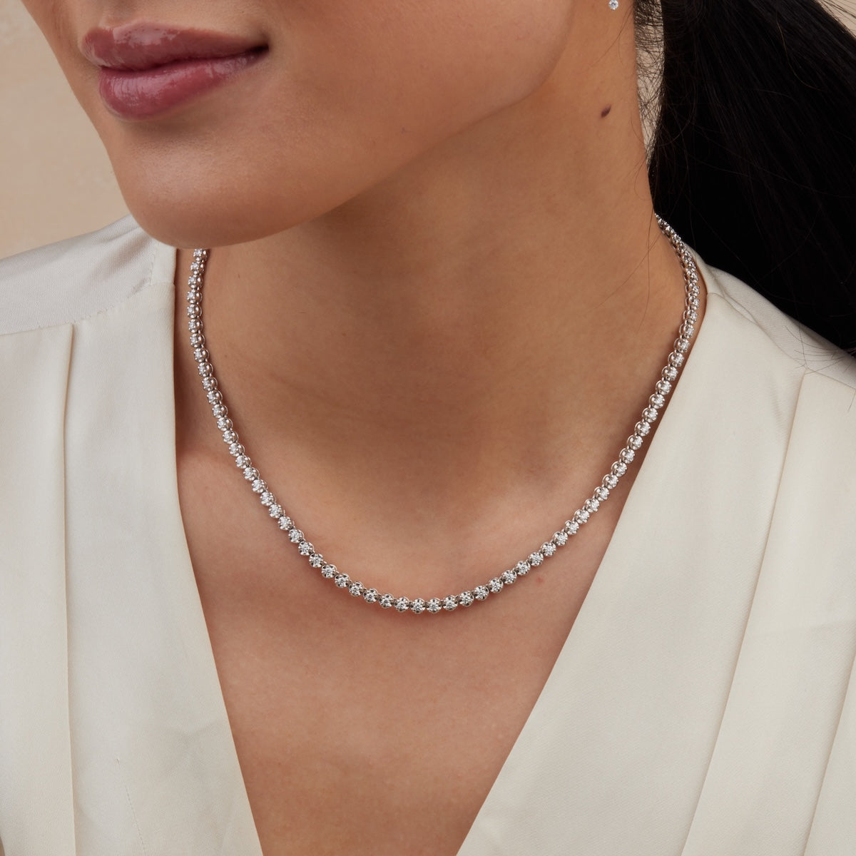 Buttercup Tennis Necklace - 14K Gold Plated Cubic Zirconia Tennis Chain for Women | Perfect for Weddings, Parties & Everyday Elegance