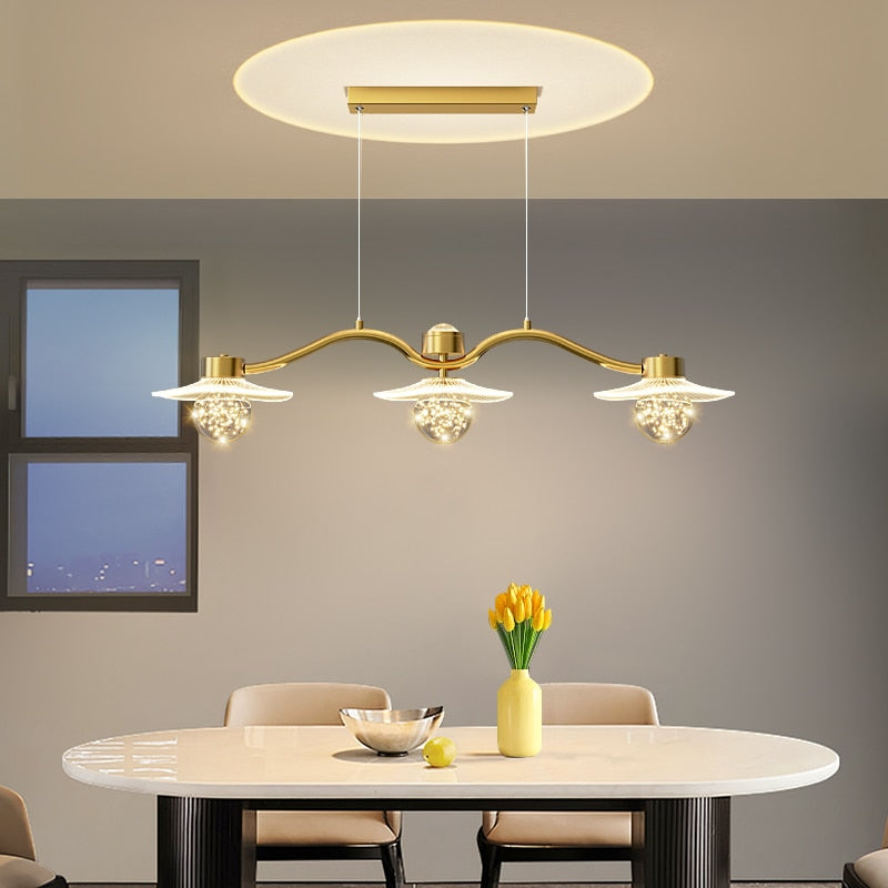 Elegant Crystal Globe Chandelier for Kitchen Island - Modern Lighting Fixture to Brighten Your Dining & Entertaining Space