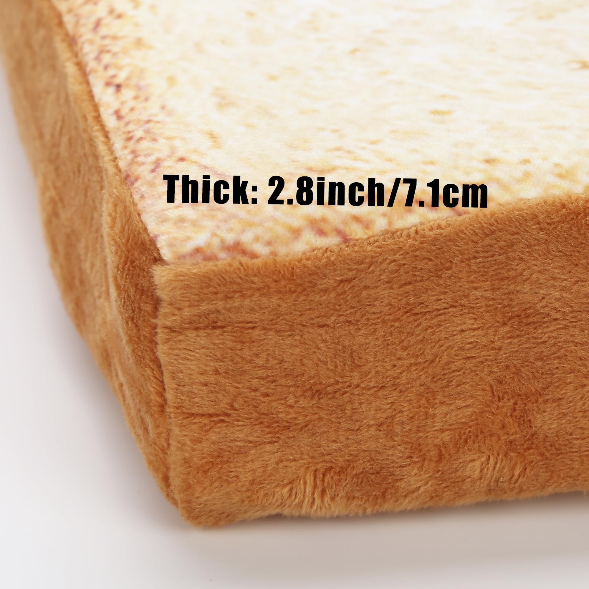 Gefryco Cat Beds for Indoor Cats - Soft Pet Mats & Cushion for Cats & Small Dogs - Creative Toast Bread Slice Mattress with Sponge Core - Perfect for Living Room, Bedroom & Pet Napping Areas