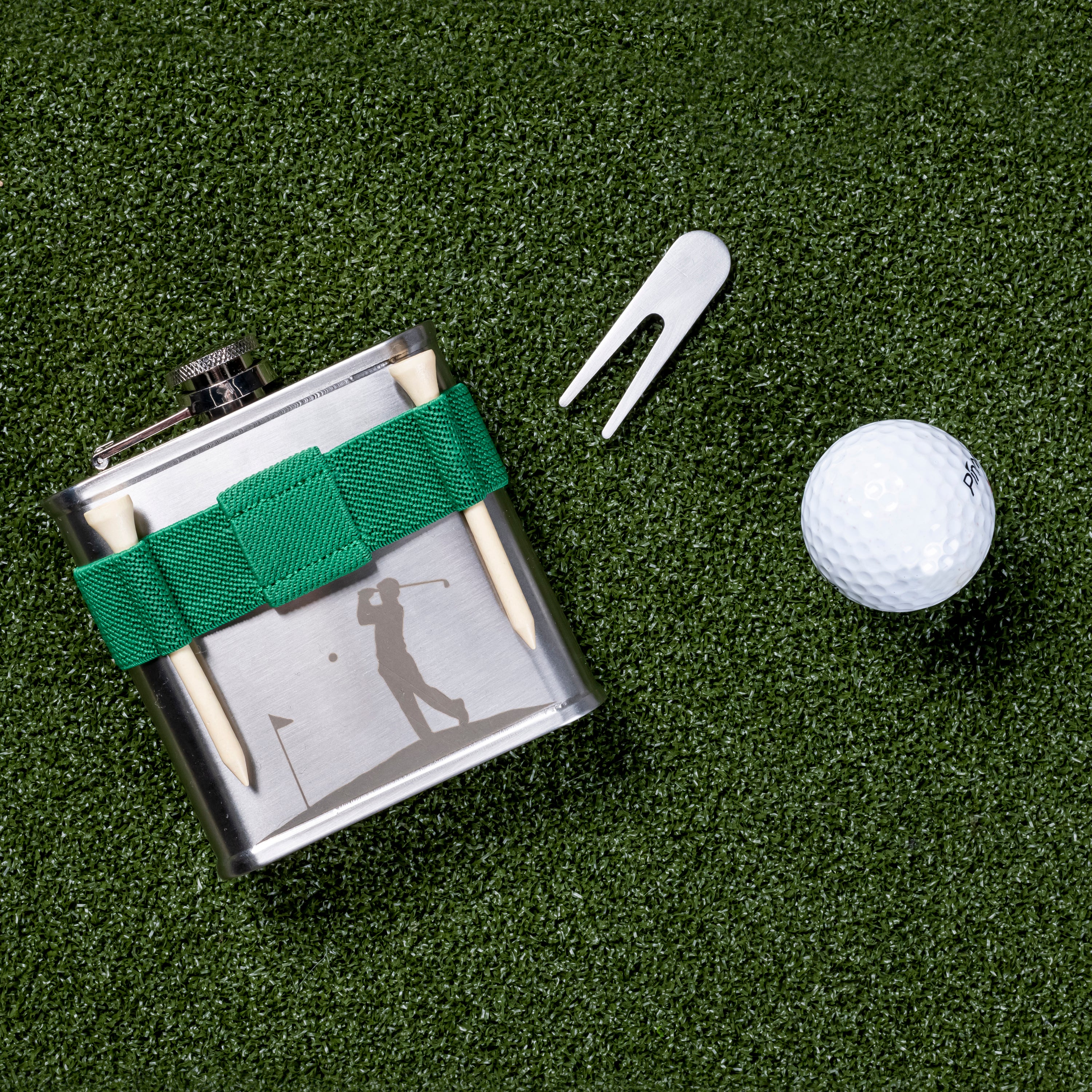 Premium Stainless Steel Golf Flask - Leak Proof & Insulated for Hot & Cold Drinks - Perfect for Golf Outings, Camping & Outdoor Adventures