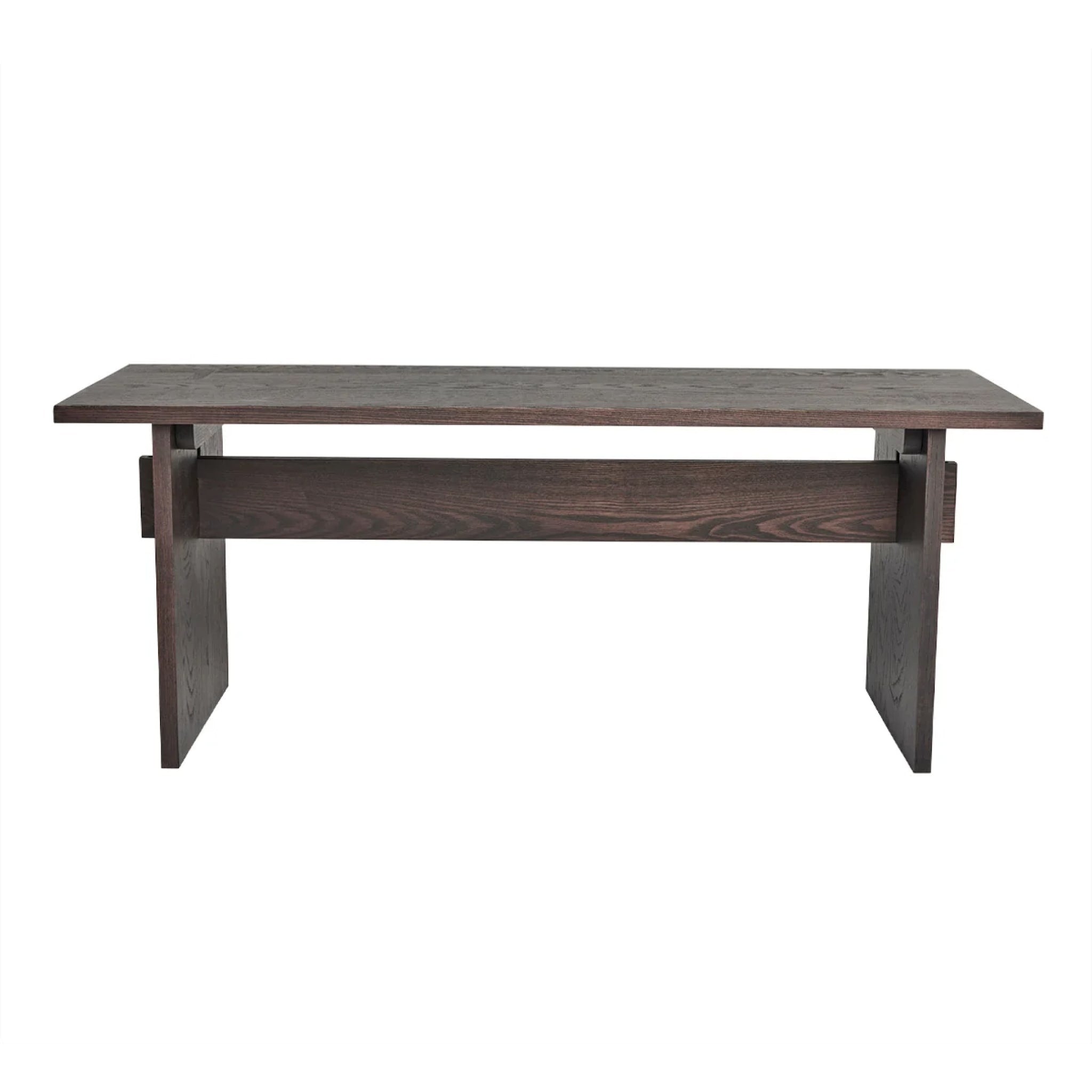 OYOY Kotai Bench - Dark Ash Wooden Bench for Living Room, Bedroom & Entryway | Modern Scandinavian Furniture for Home Decor