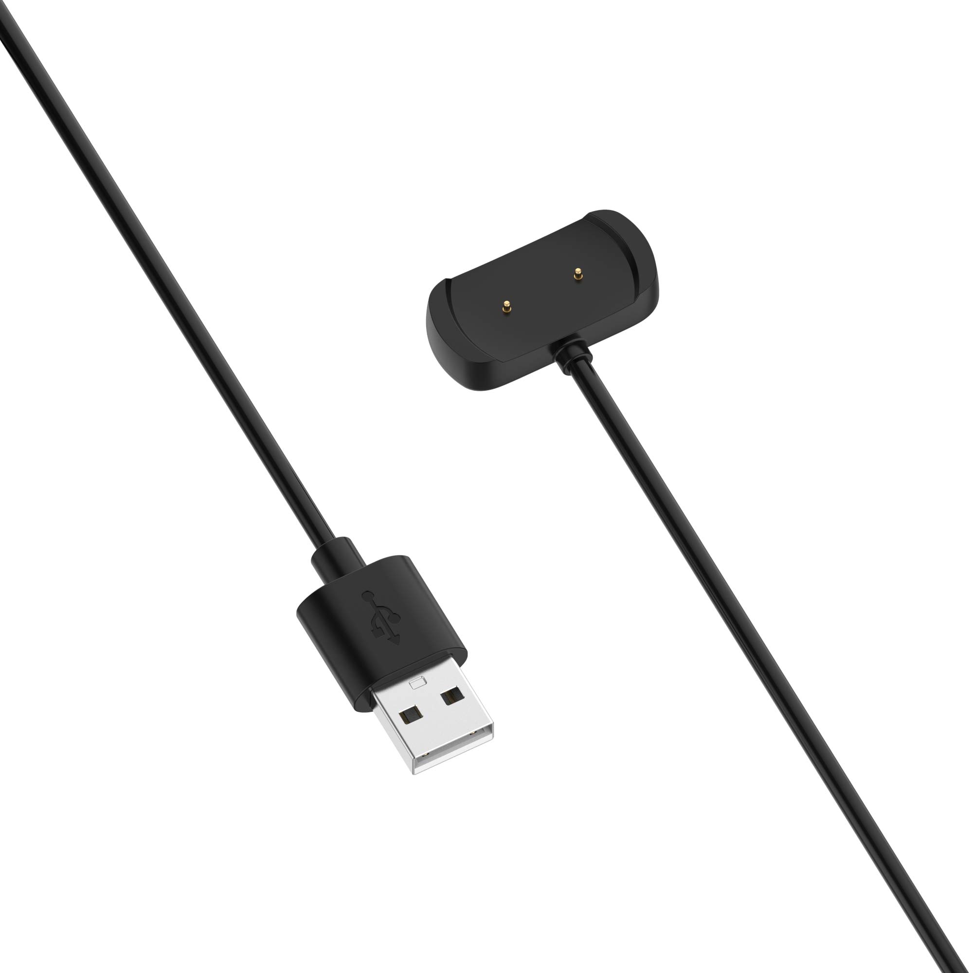 Amazfit Bip 3/Bip 3 Pro Charging Cable - USB Replacement Charger Dock & Smartwatch Accessory - Fast Charging Cord for Amazfit Bip 3 Pro (Black) - Perfect for Home, Office & Travel Use
