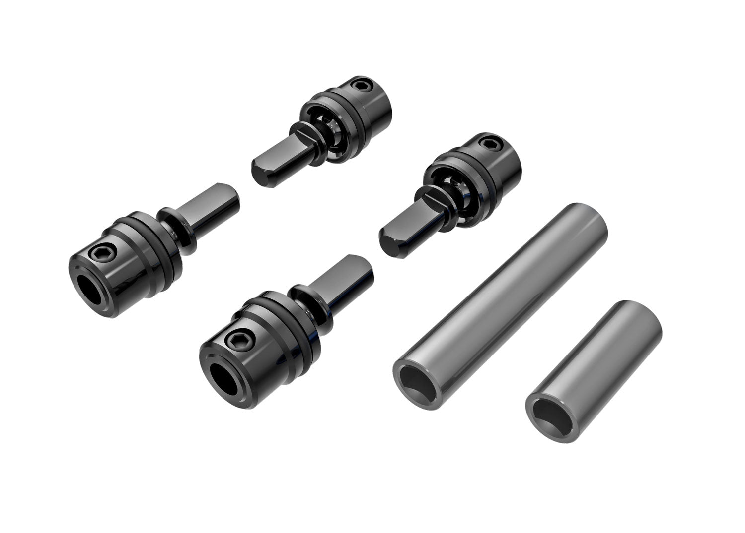 High-Quality Gray Center Male with Center F&R Female Driveshafts - Perfect for Off-Road Vehicles, Trucks & 4x4 Upgrades