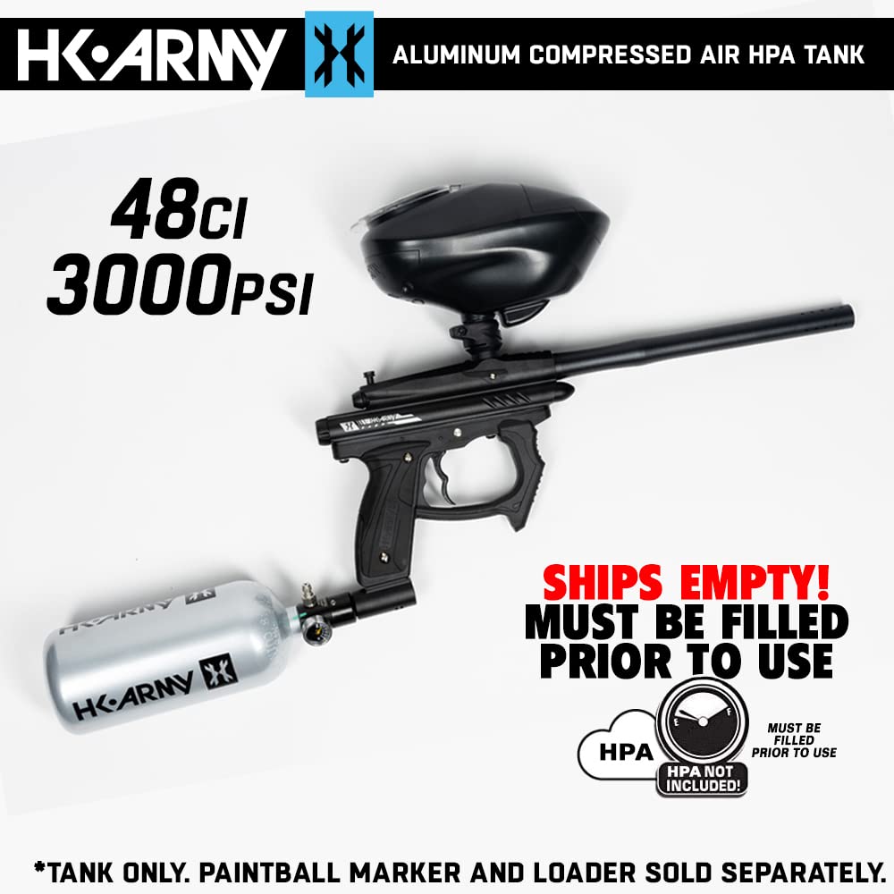 HK Army Aluminum HPA Paintball Air Tank with Standard Regulator - Lightweight & Durable Compressed Air System for Paintball, Airsoft & Outdoor Sports