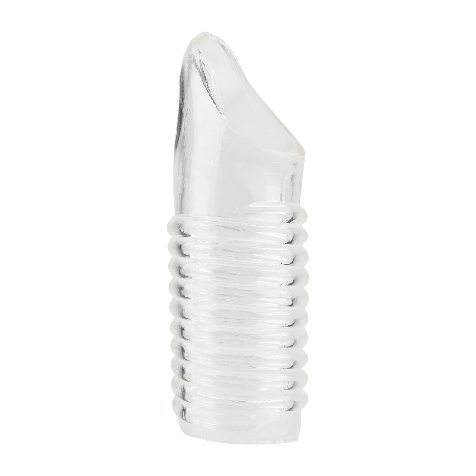 Loving Joy Textured Penis Sleeve with Ball Loop - Clear Male Enhancement Sex Toy for Couples & Solo Play - Enhances Pleasure & Sensation During Intimacy