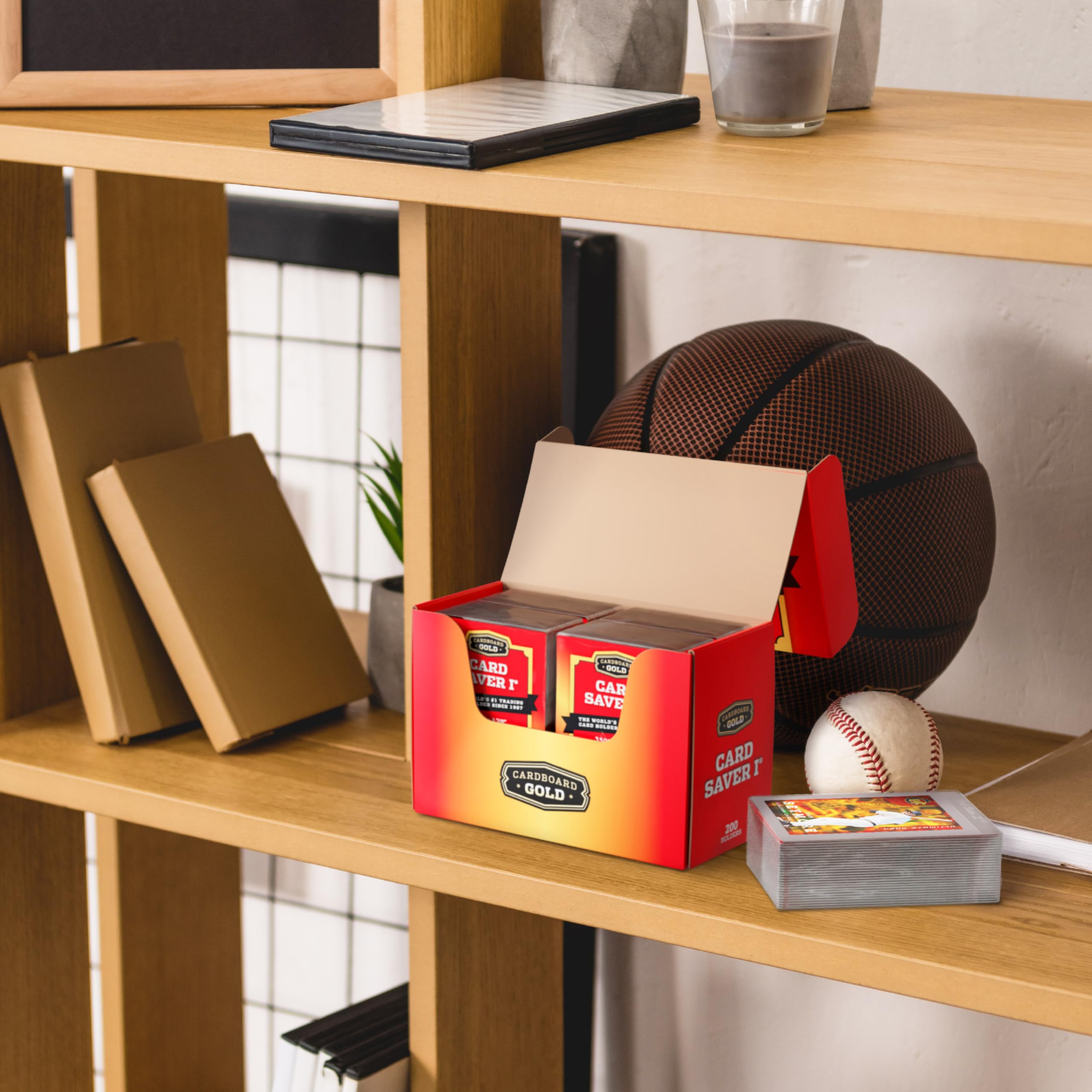 PSA-Approved Cardboard Gold Card Saver 1-2000 Count - Semi Rigid Trading Card Protector for Baseball, Sports & Collectible Cards - Compatible with Card Sleeves, Binders & Storage Boxes | Perfect for Card Grading, Collection Organization & Secure Storage