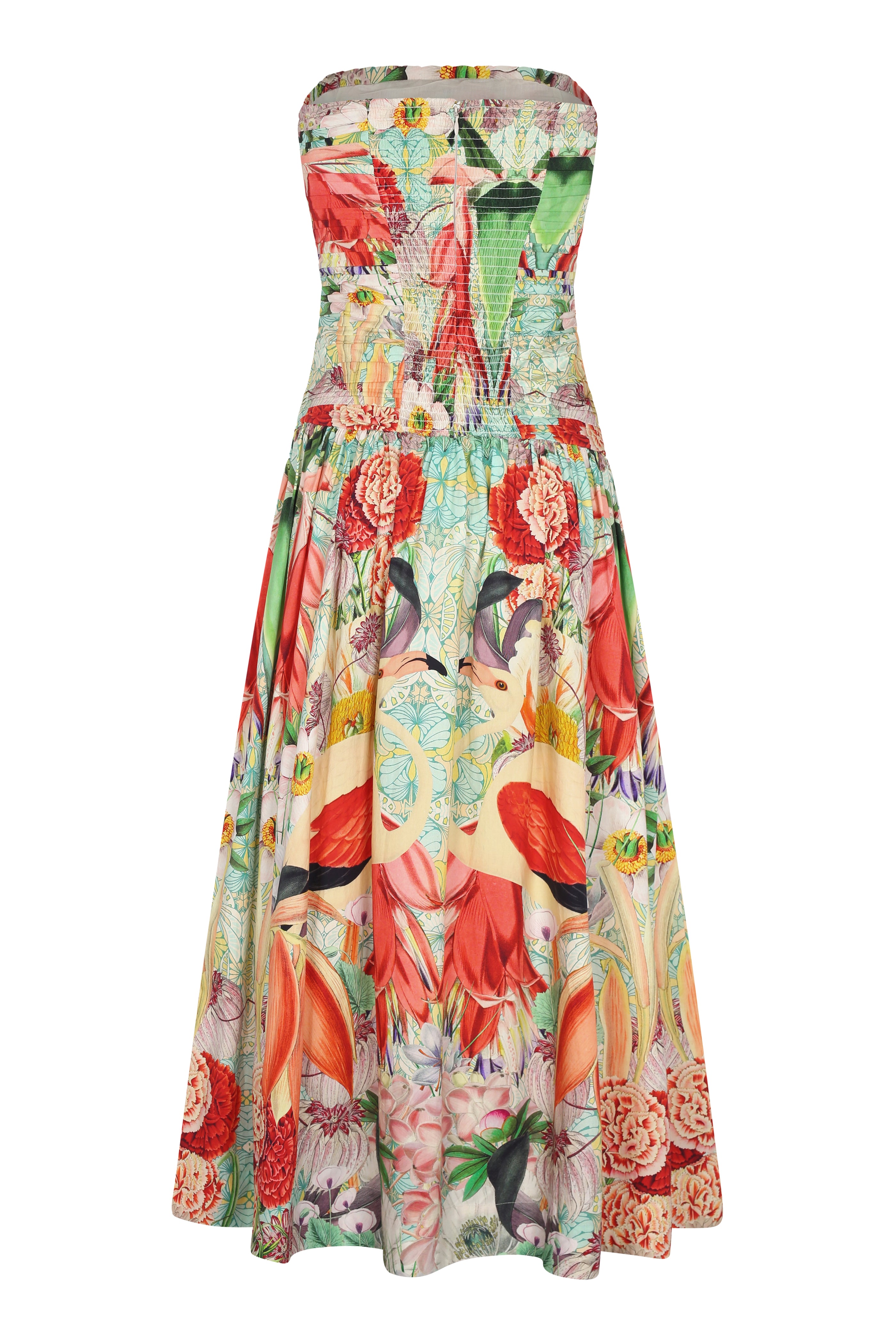 Stylish Mesh Midi Dress for Women - Summer Boho Flowy Maxi Dress with Floral Print - Perfect for Beach, Vacation & Casual Outings