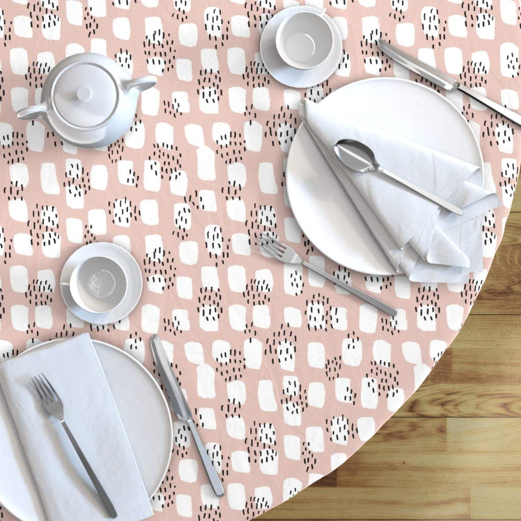 Custom Printed Cotton Sateen Tablecloth 70
