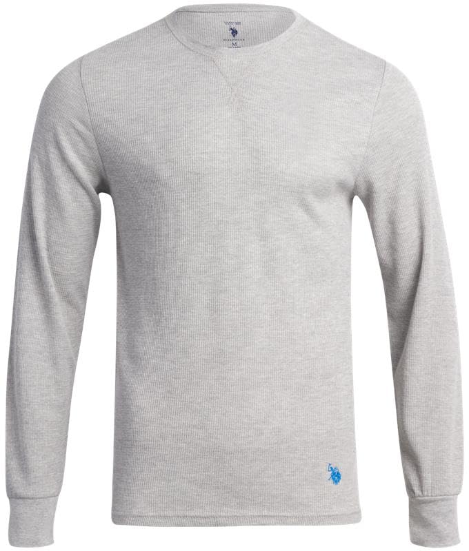 U.S. Polo Assn. Men's Thermal Shirt - Long Sleeve Waffle Knit Top for Winter Warmth | Casual & Outdoor Activities