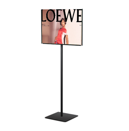11x14 Lightweight Countertop Pedestal Sign Stand - Single Sided Fixed Height 18