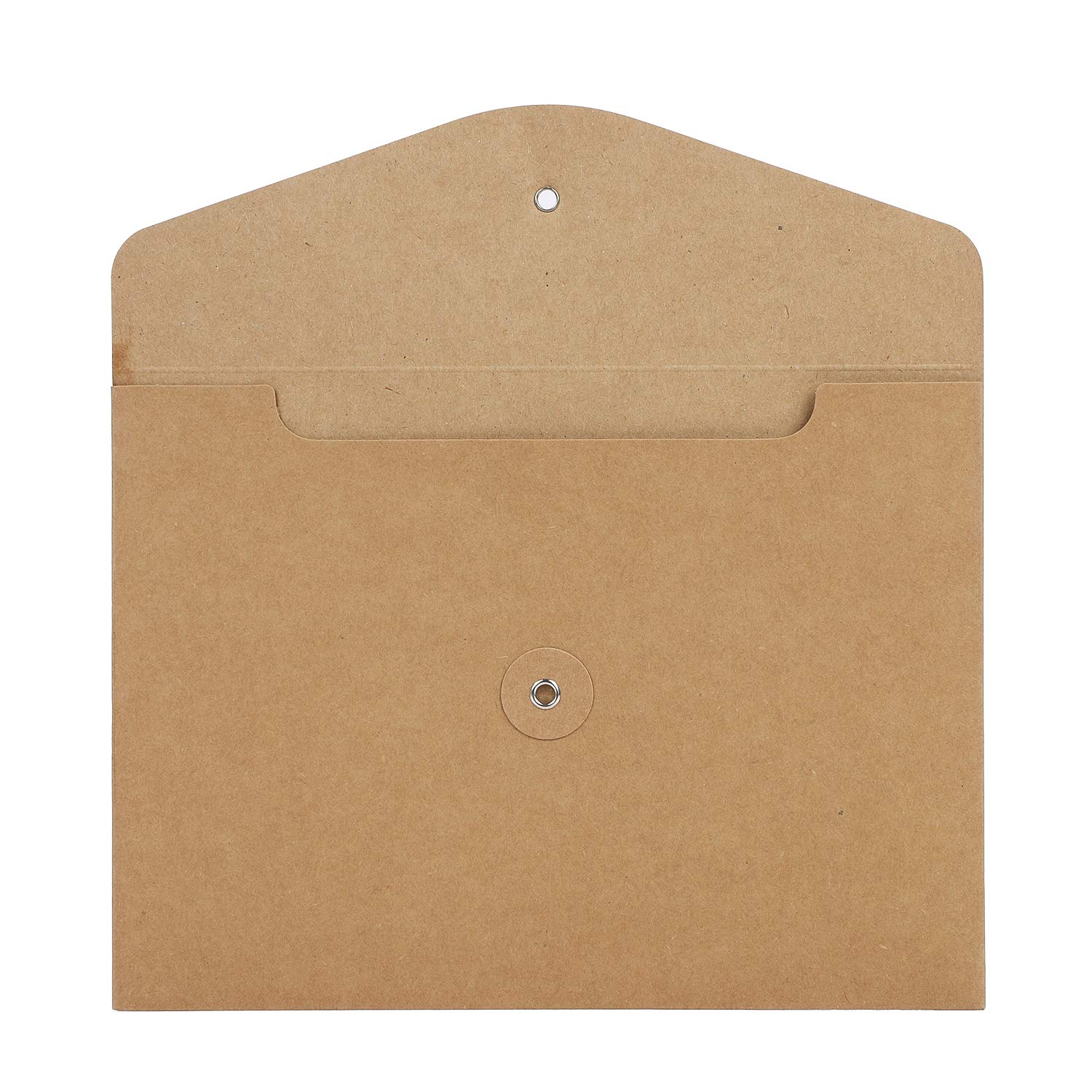 10-Pack Kraft File Folders with String Closure - Thick A5 Document Envelopes for Office, School & Home - Horizontal Project Organizer for Papers, Receipts & Important Documents | Perfect for Filing, Storage & Organization