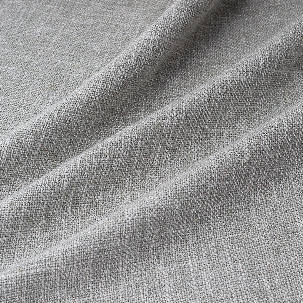 Stone Gray Blackout Curtains - Heavyweight Linen Canvas Drapes with Elegant Pleated Design for Living Room & Bedroom | Noise Reducing & Thermal Insulated Window Treatments