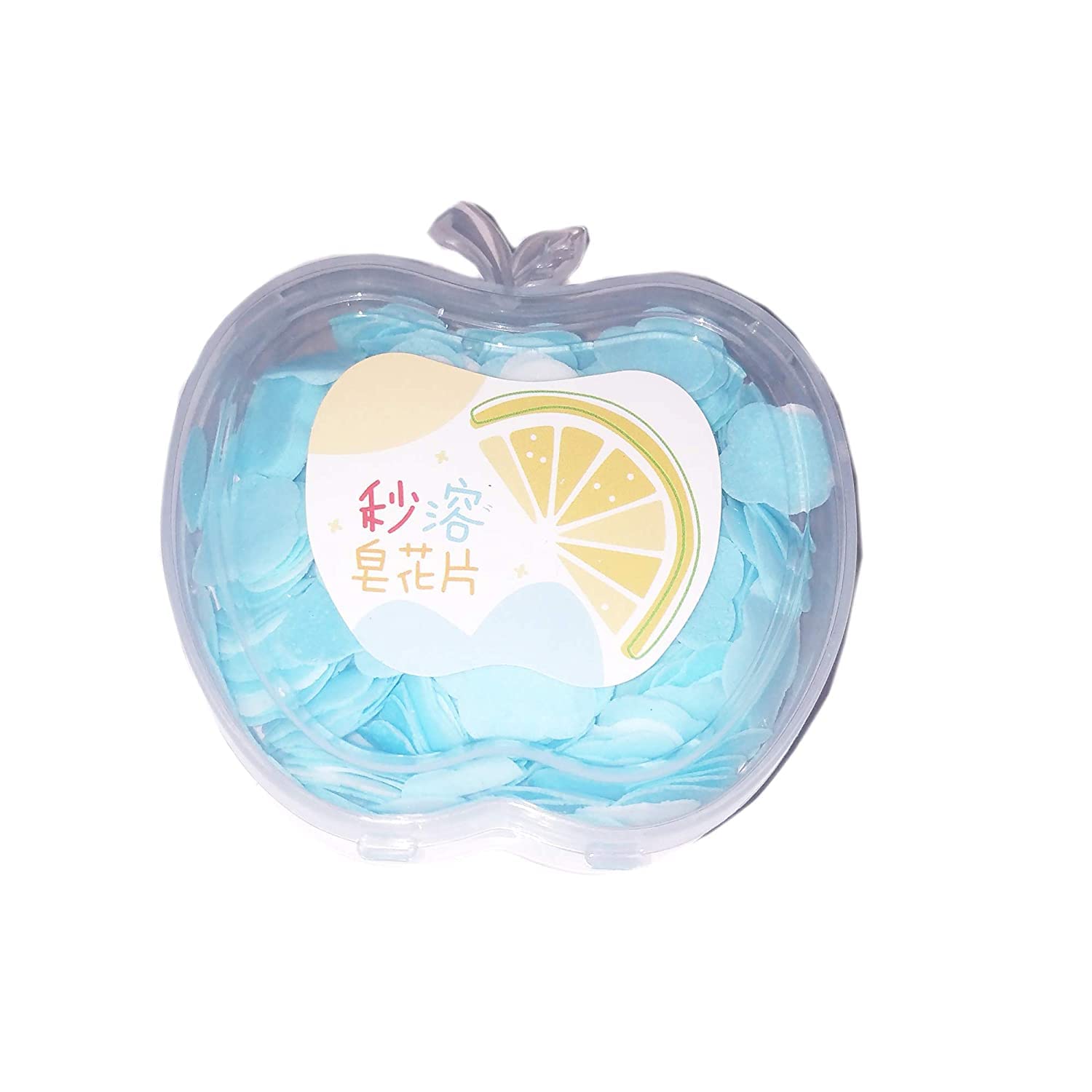 Eco-Friendly Travel Paper Soap Sheets - Portable Apple-Shaped Plastic Box with Assorted Fragrances | Perfect for Camping, Gym, Hiking & Emergency Hygiene Kits