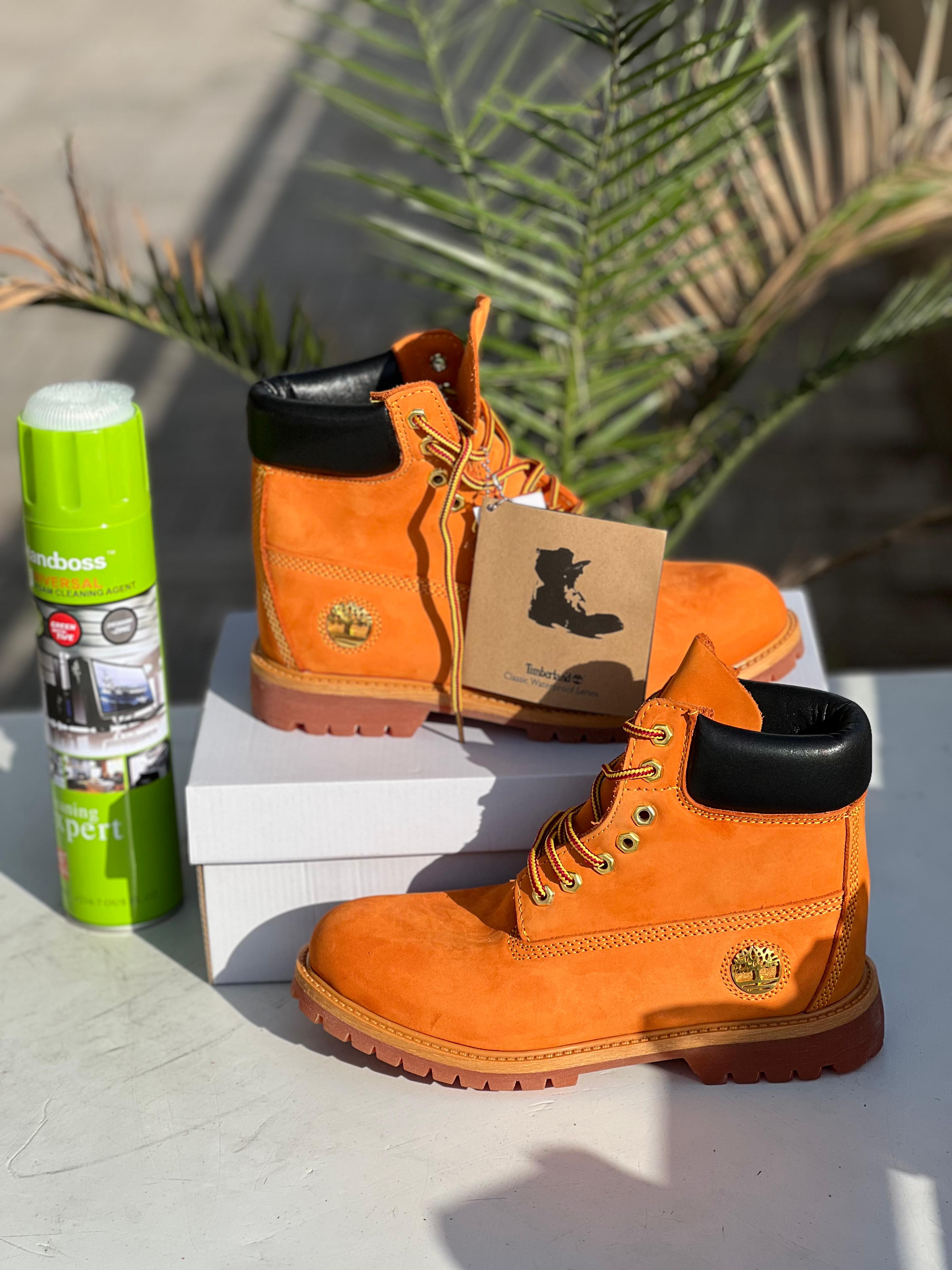 Timberland Classic Waterproof Leather Boots for Men & Women - Durable Hiking & Outdoor Work Boots - Perfect for Camping, Hiking & Winter Wear