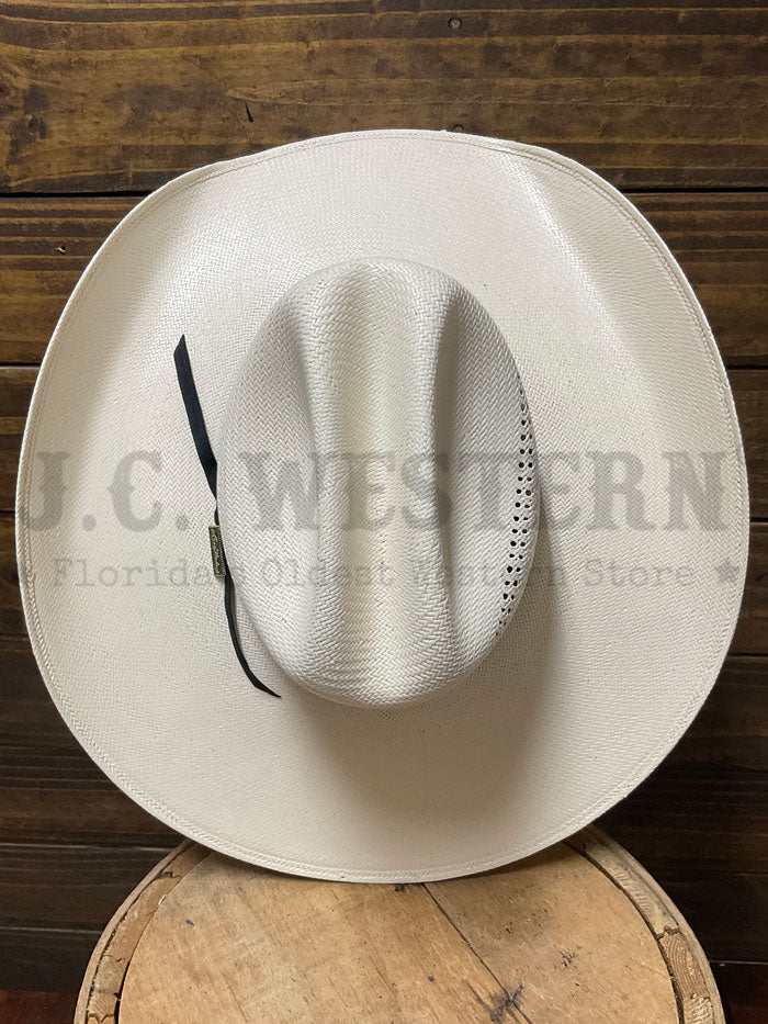 Larry Mahan LMH11158 10X Cowboy Straw Hat Ivory - Western Style Summer Sun Protection for Men & Women | Perfect for Rodeo, Ranch Work, and Outdoor Adventures