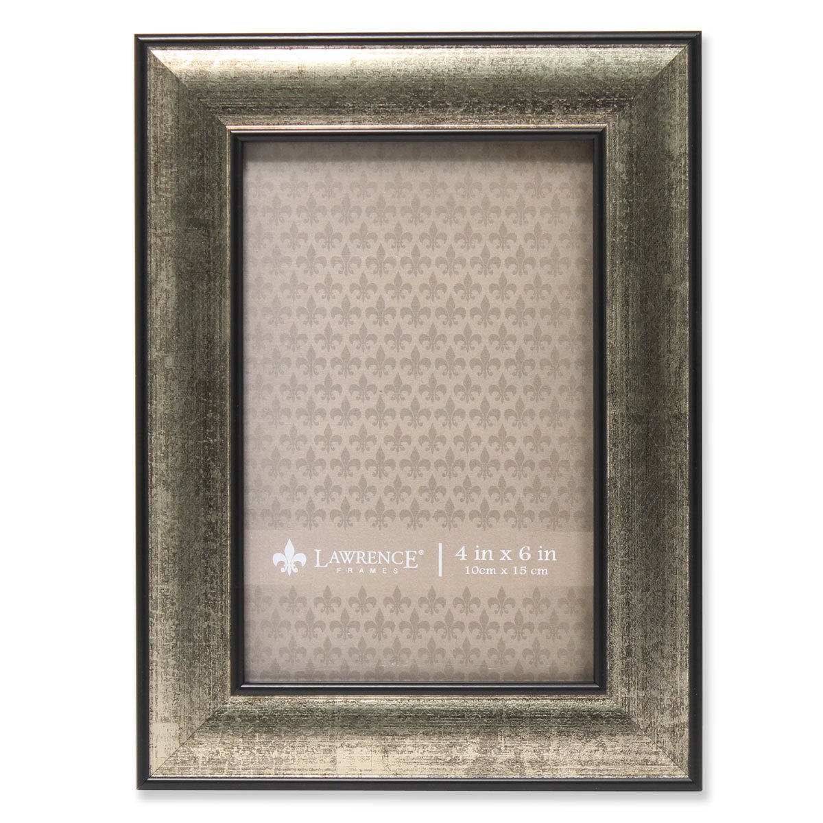 Lawrence Frames Domed Burnished 4x6 Silver Picture Frame - Elegant Display for Photos, Artwork & Memorabilia in Living Rooms, Offices & Gifts