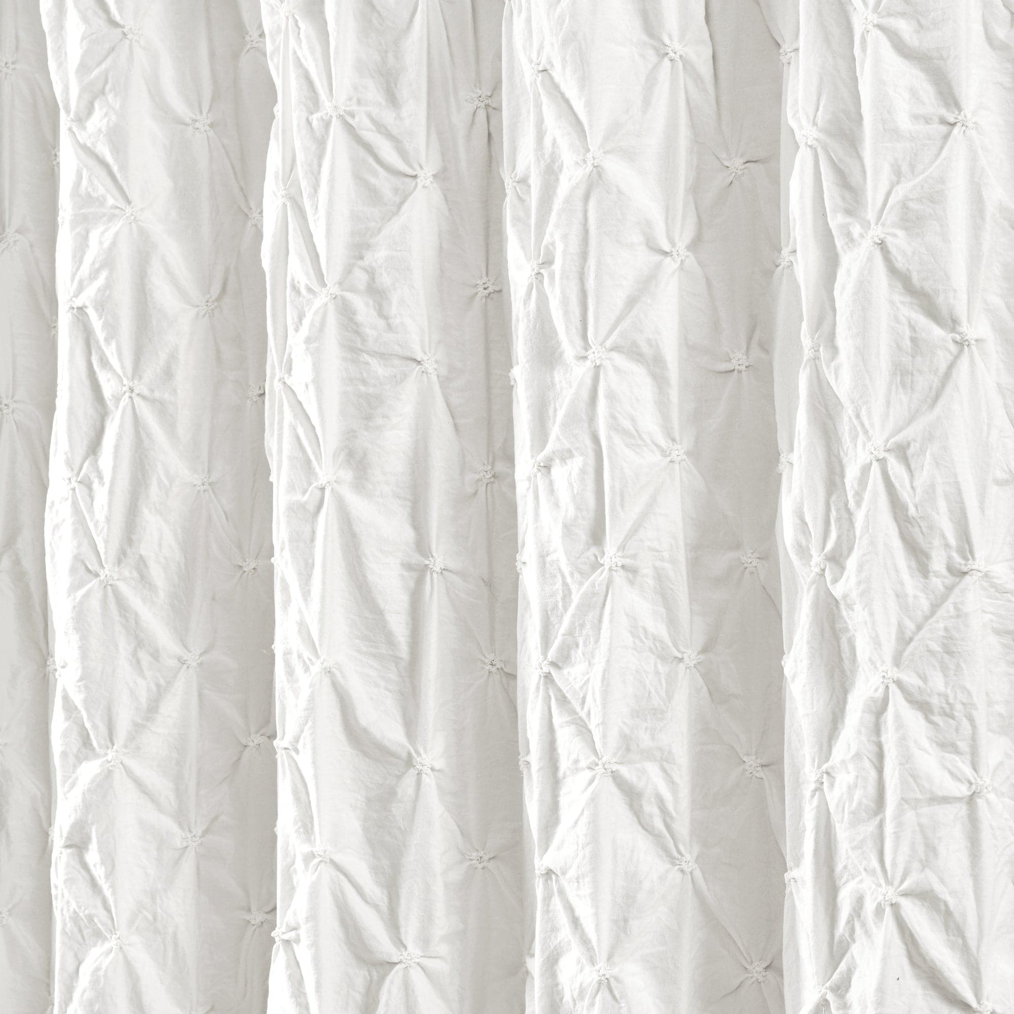 Ravello Pintuck Shower Curtain - Waterproof Bathroom Decor with Elegant Pleats - Perfect for Modern & Classic Bathrooms
