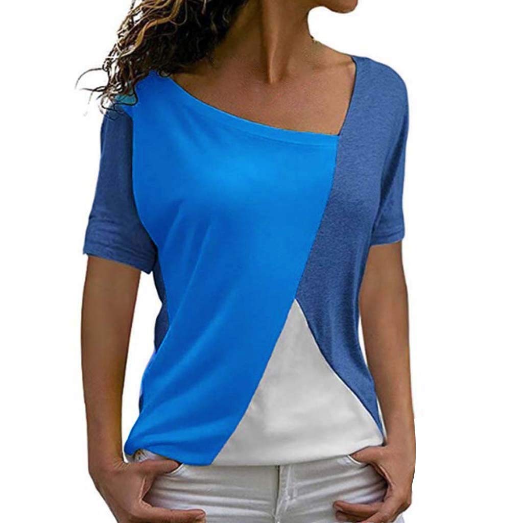Women's Casual Patchwork Sleeve Blouse - Splice Color Tops, White Long Sleeve Thermal Shirt for Daily Wear | Perfect for Office, Dating & Fall Layering