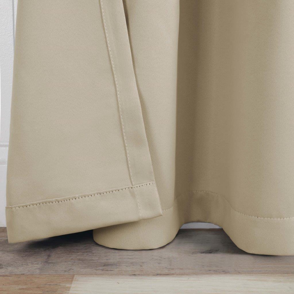 Blackout Curtains with Grommet Top - Solid Classic Modern Window Treatment for Bedroom & Living Room - Noise Reducing & Energy Saving