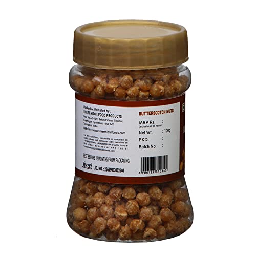 Virgo Butterscotch Nuts 100g - Premium Healthy Snacks for Kids, Perfect Cake Topping & Ice Cream Decoration | Delicious Treats for Parties, Baking & Everyday Snacking