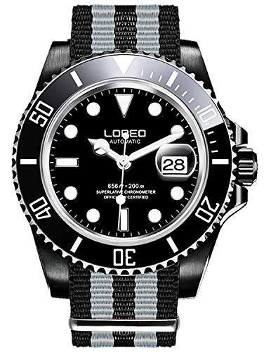 full balck watch with nylon band