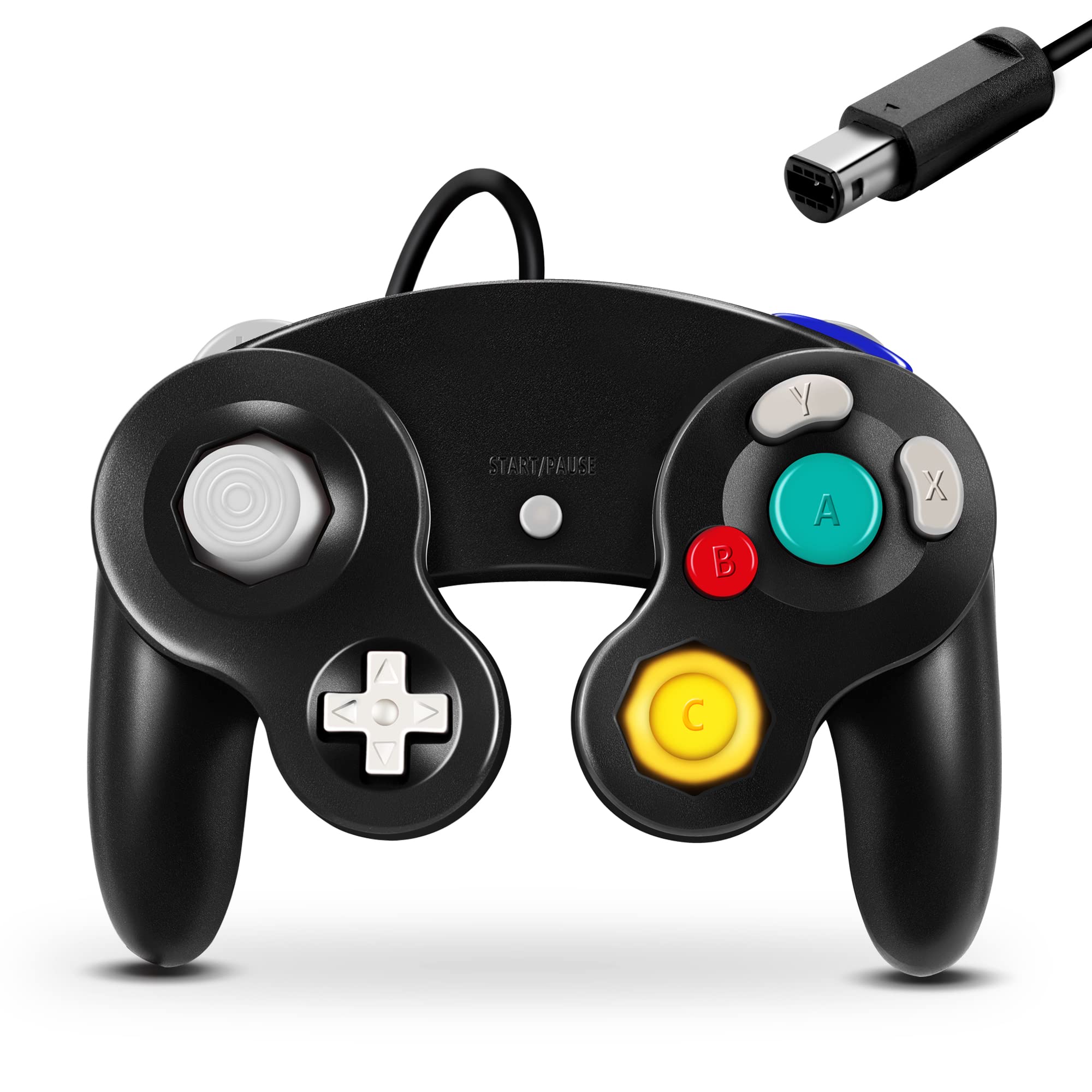 Original Nintendo GameCube Controller - Classic Wired Gamepad for Wii & GameCube (Black) | Perfect for Super Smash Bros, Mario Kart & Retro Gaming Sessions
