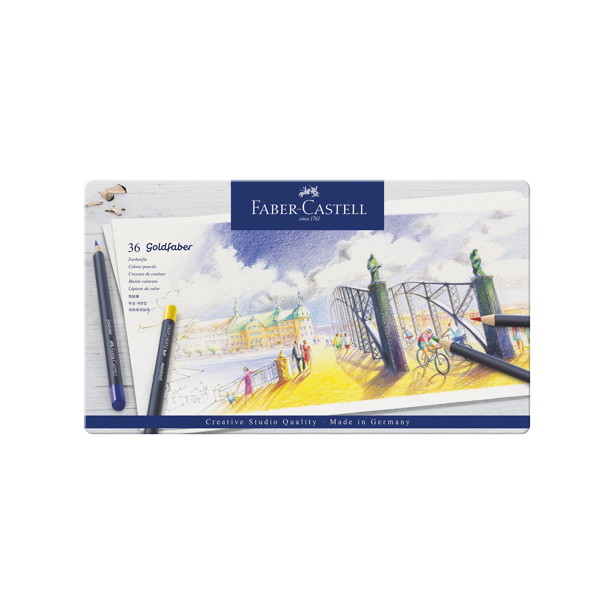 36 Pack Goldfaber Colored Pencils - Premium Artist Drawing Pencils for Sketching, Coloring & Shading - Perfect for Adults & Kids Art Projects, School Supplies & Professional Illustration