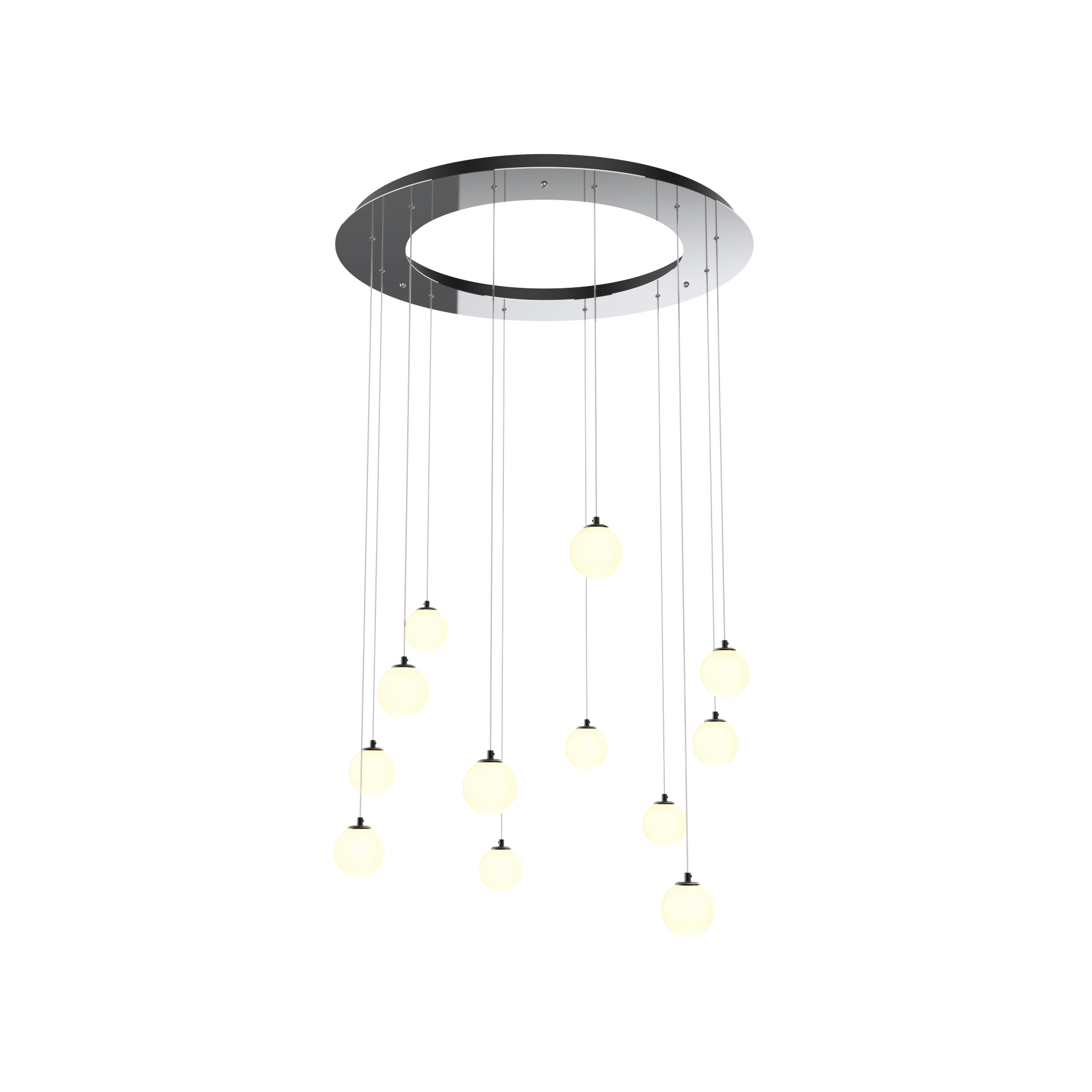 Custom Cascade LED Pendant Light - Modern Dimmable Hanging Fixture for Dining Room, Kitchen Island & Bedroom Decor