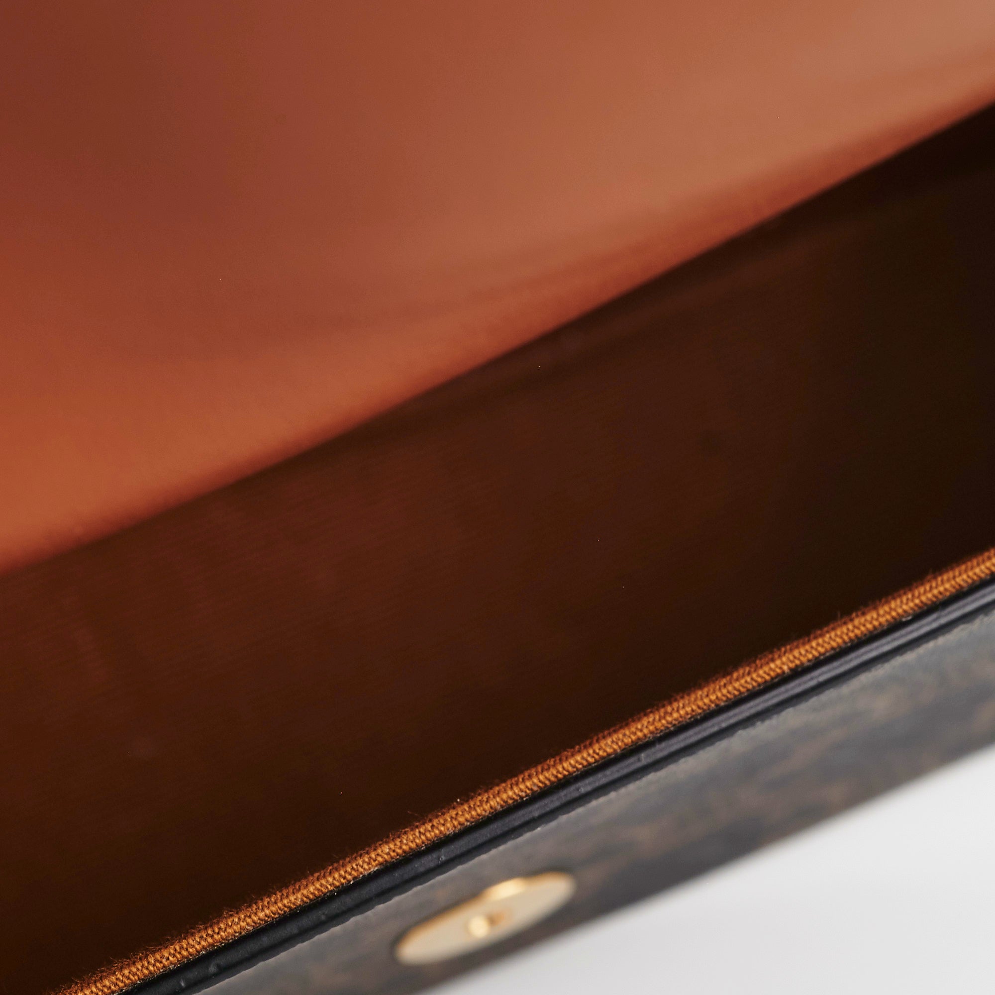 Celine Triomphe Calfskin Tan Crossbody Clutch Bag with Strap - Elegant Evening Purse for Women, Perfect for Parties, Weddings & Date Nights
