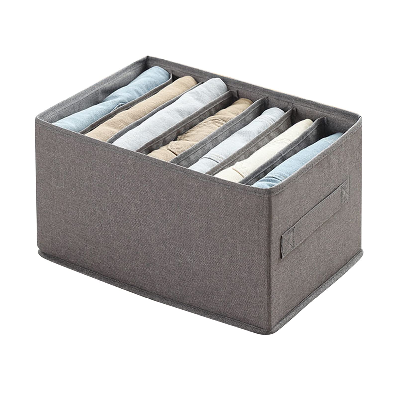Mesh Storage Drawer Organizer with Clips - Foldable Clothes Storage Box for Pants, Socks & Accessories | Space-Saving Wardrobe & Closet Organization Solution for Home & Travel