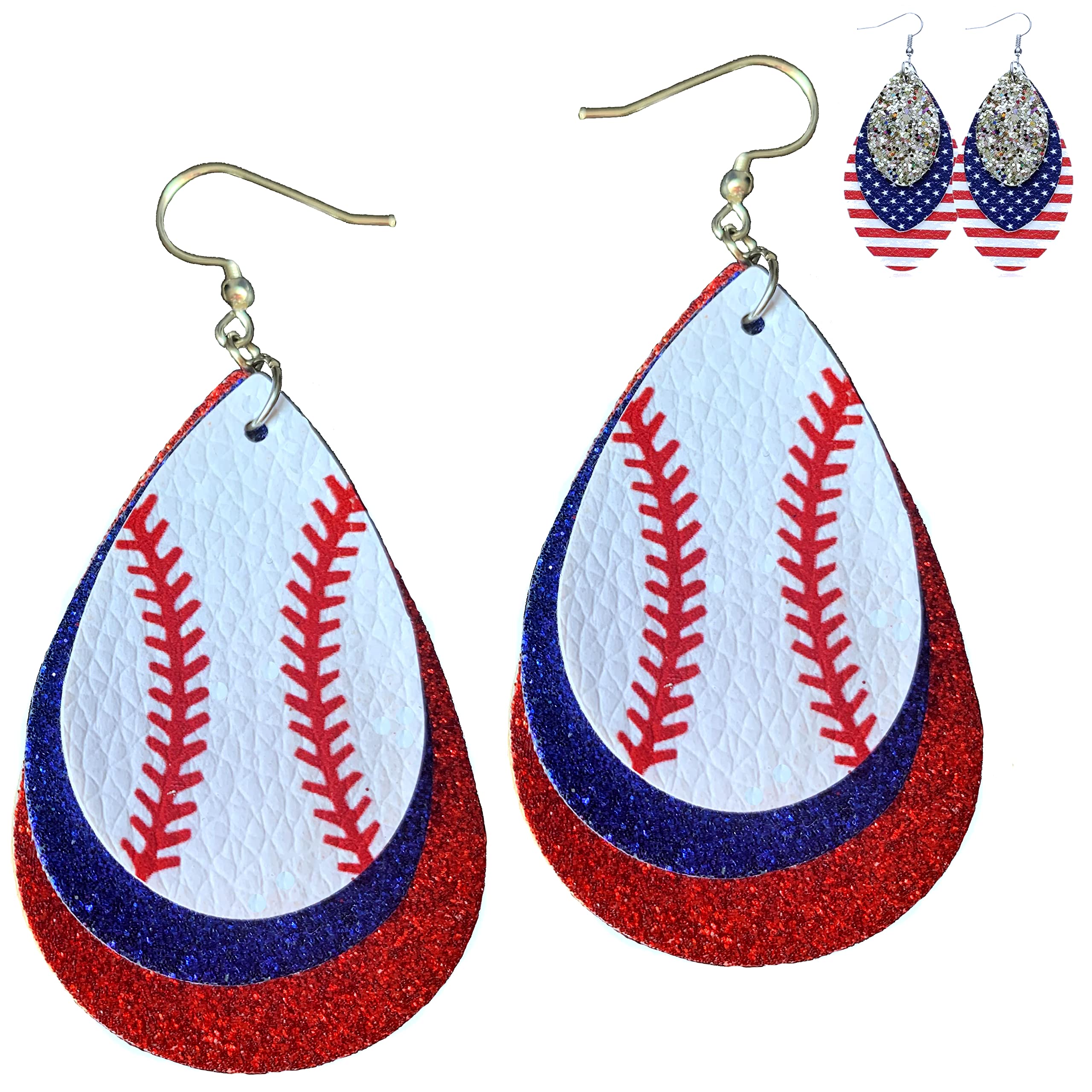 Baseball Stud Earrings for Women - Cute Baseball Jewelry Gift for Mom - Sports Mom Accessories - Baseball Lover Gifts - Perfect for Game Day, Mother's Day & Baseball Fan Gifts