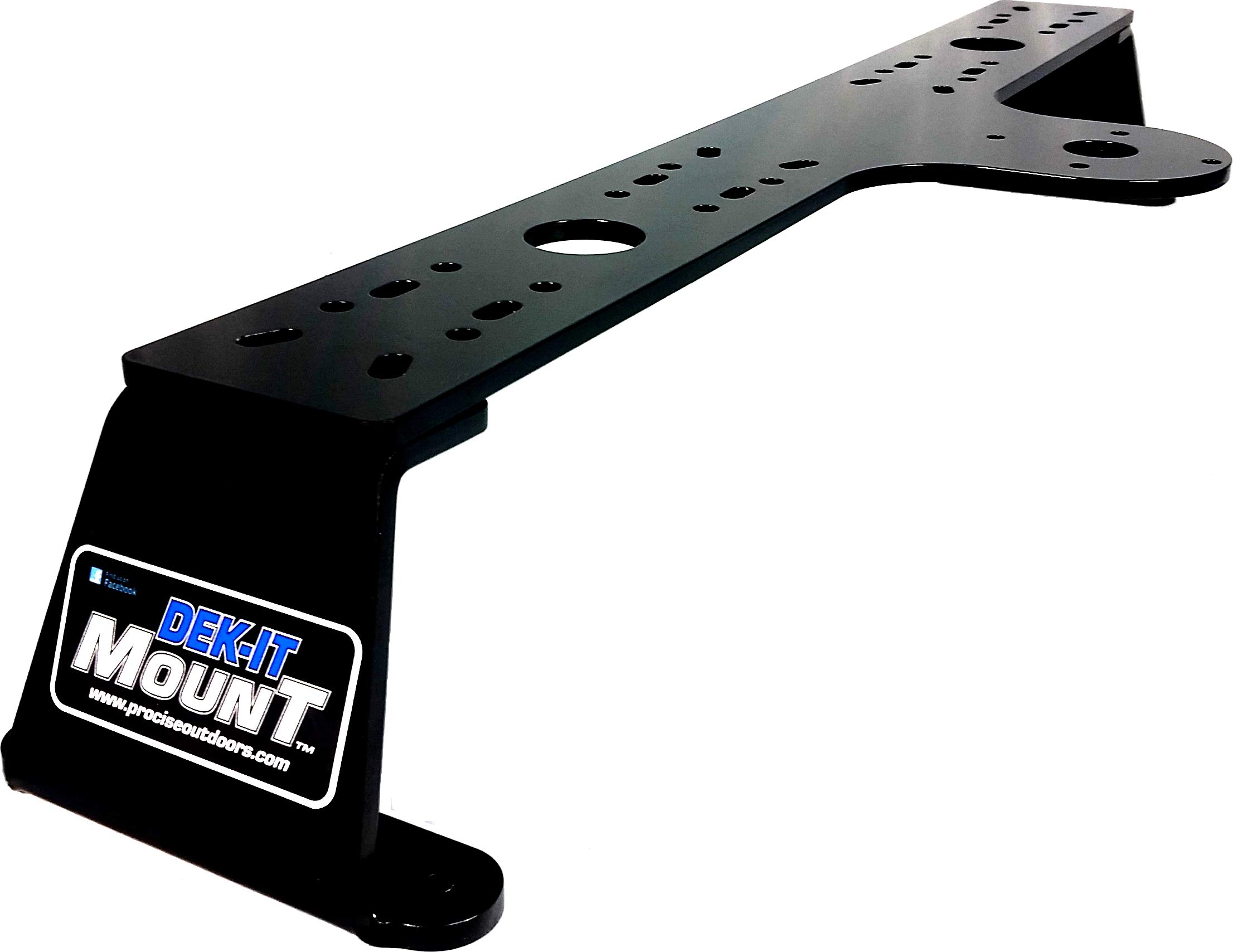 PROCISE Outdoors Dual DEK-It Mount - Marine-Grade Aluminum Boat Electronics Mount for Fish Finders & GPS Devices - 0.0 Degree Tilt - Professional Installation Solution for Boating, Fishing & Marine Navigation