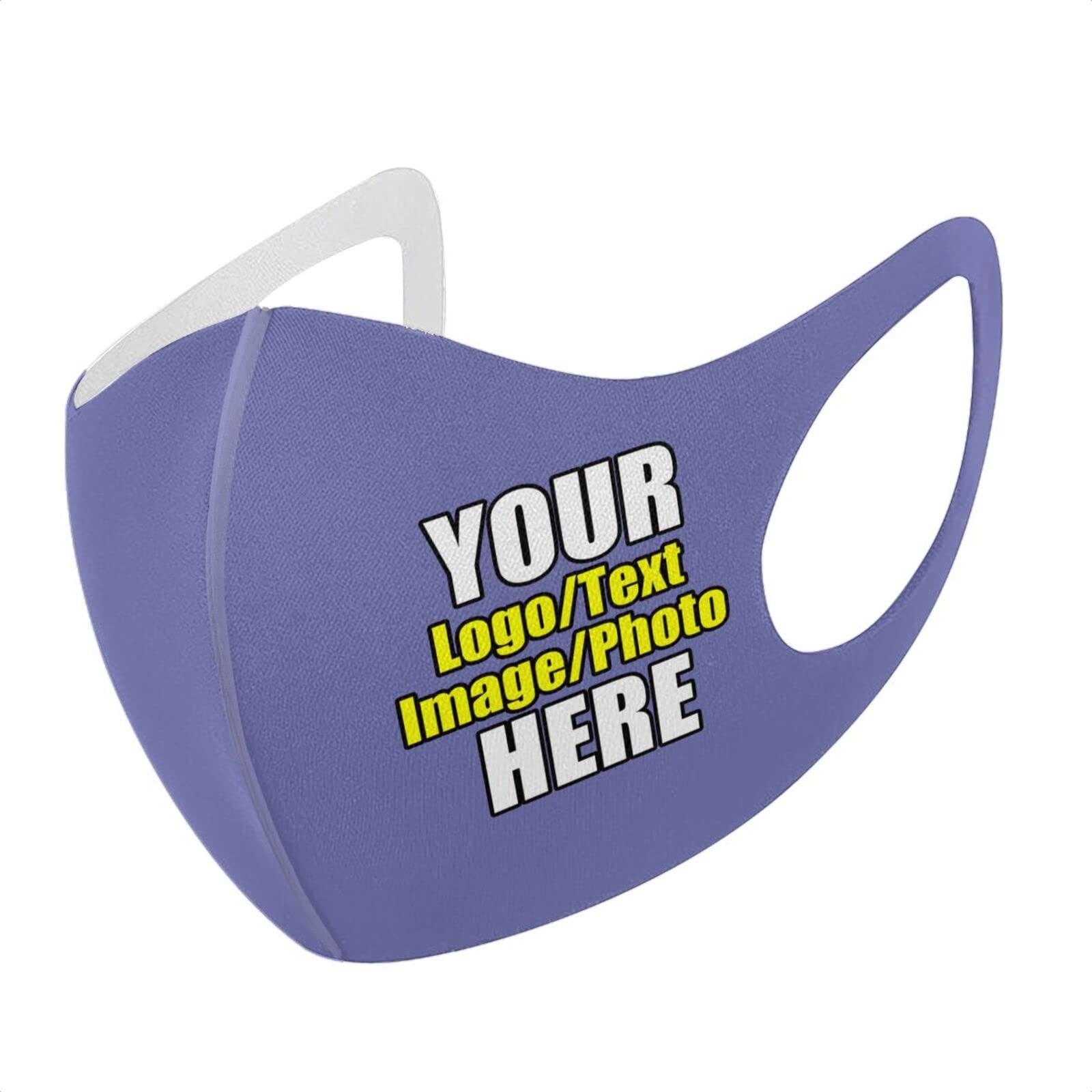 Custom Personalized Photo Text Face Mask - Reusable & Washable Bandanas for Everyday Protection, Outdoor Activities & Travel