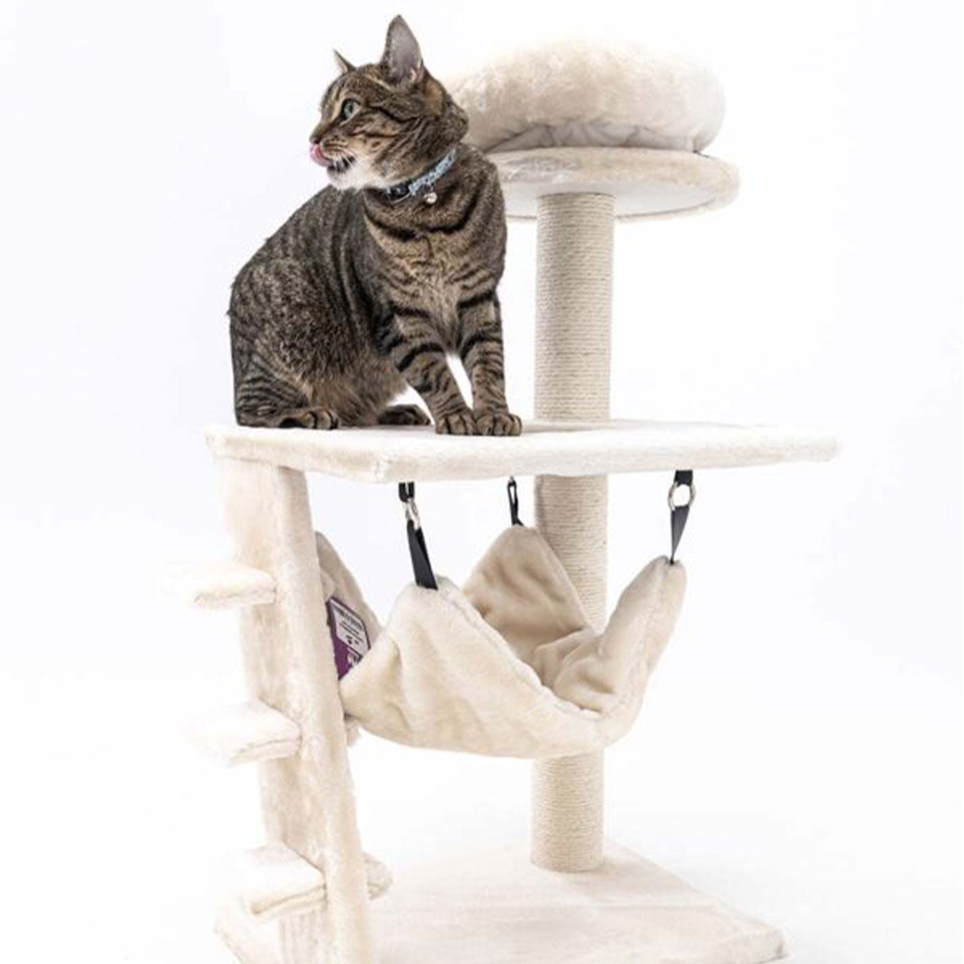Little Rebels Seattle 89cm Cat Tree with Scratching Posts & Perches - Premium Cat Climbing Tower for Indoor Cats - Perfect for Small Spaces & Playtime