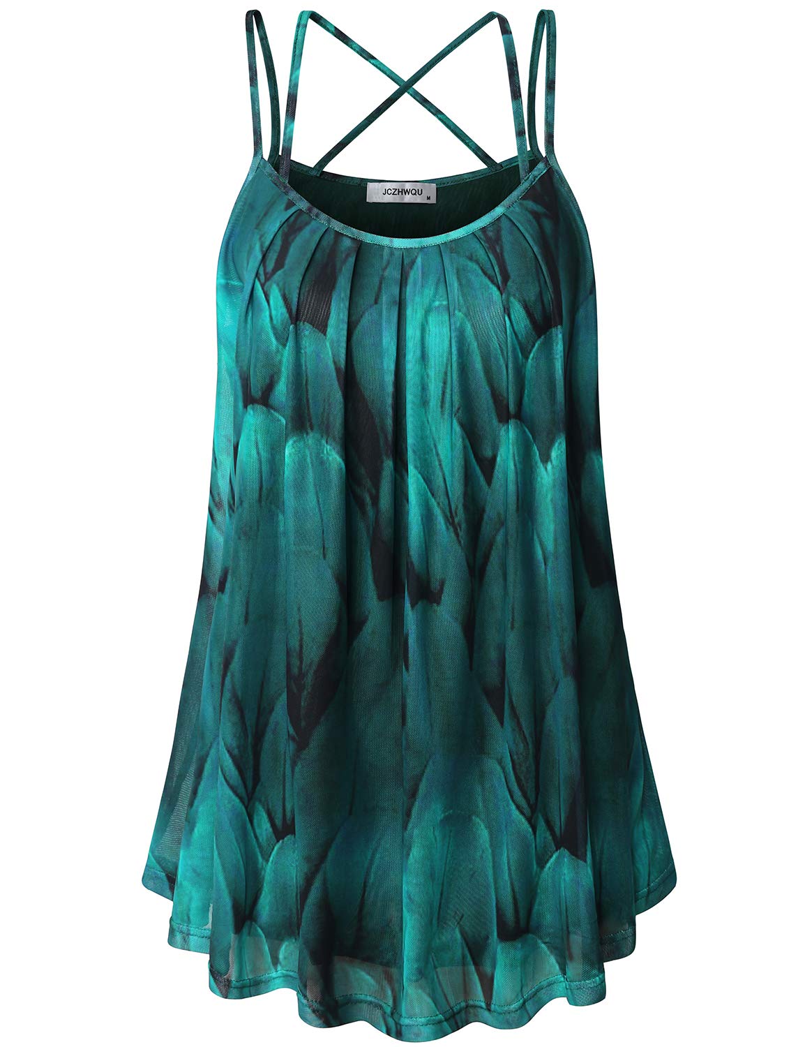 JCZHWQU Women's Cute V-Neck Sleeveless Tank Tops - Summer Casual Stretch Camisole for Workout, Yoga & Beach Wear