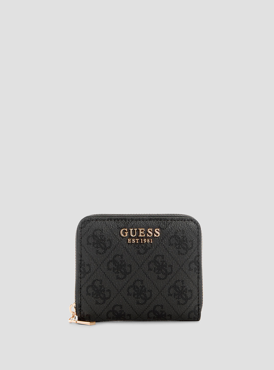 Black Laurel Logo Small Wallet for Women - Slim RFID Blocking Credit Card Holder for Everyday Use & Travel