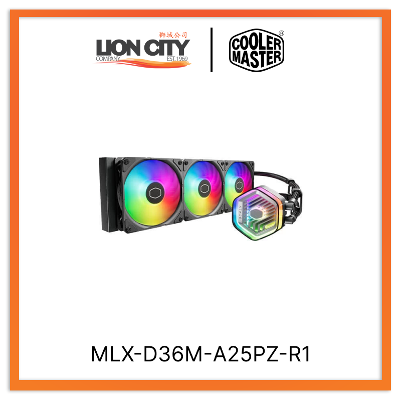 Cooler Master MLX-D36M-A25PZ-R1 MasterLiquid 360 Atmos ARGB CPU Liquid Cooler - 360mm RGB AIO Cooler for Intel/AMD Processors - Perfect for Gaming PCs & High-Performance Workstations (5-Year Warranty)