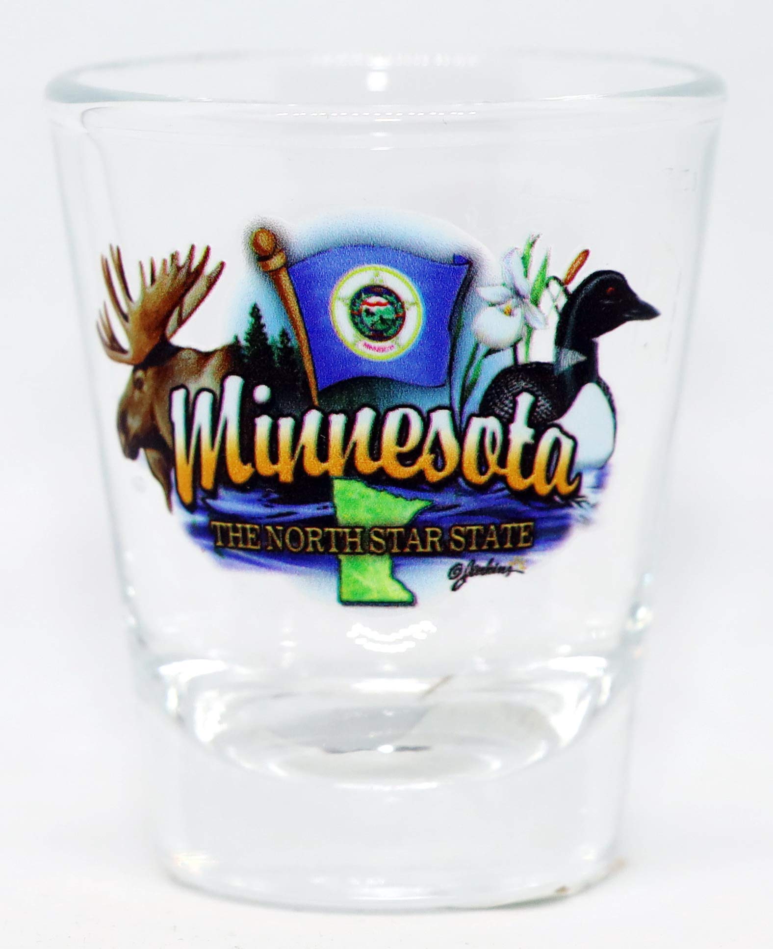Minnesota North Star State Themed Shot Glass - Perfect for Collectors, Gifts & Party Favors - Barware for Home, Office & Special Occasions