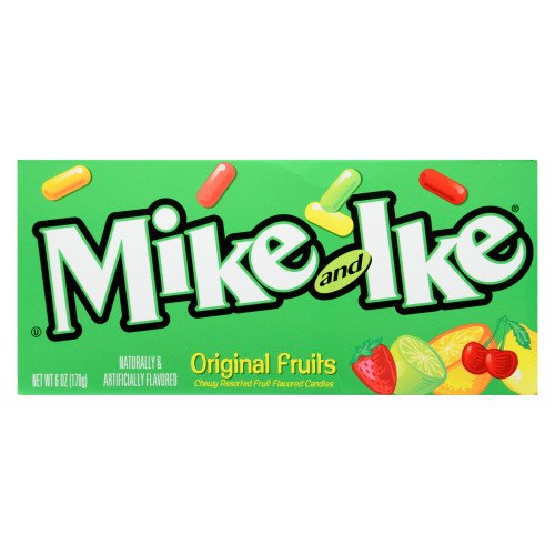 MIKE & IKE Original Fruit Flavored Candy - Theater Box 5 oz (141g) - Perfect for Movie Nights, Parties & Snacking