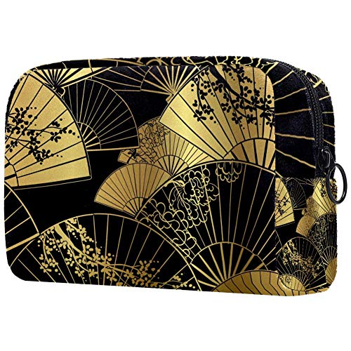Portable Printed Cosmetic Bag for Women - Travel Makeup Organizer & Daily Use