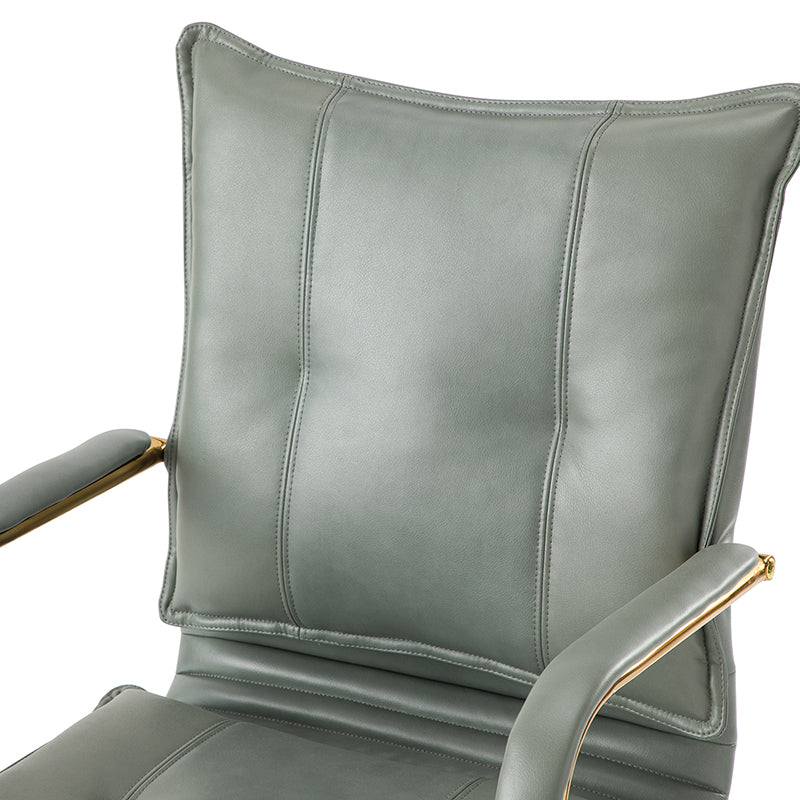 Stylish Michele Vegan Leather Task Accent Chair - Modern Office & Living Room Furniture for Home & Workspace