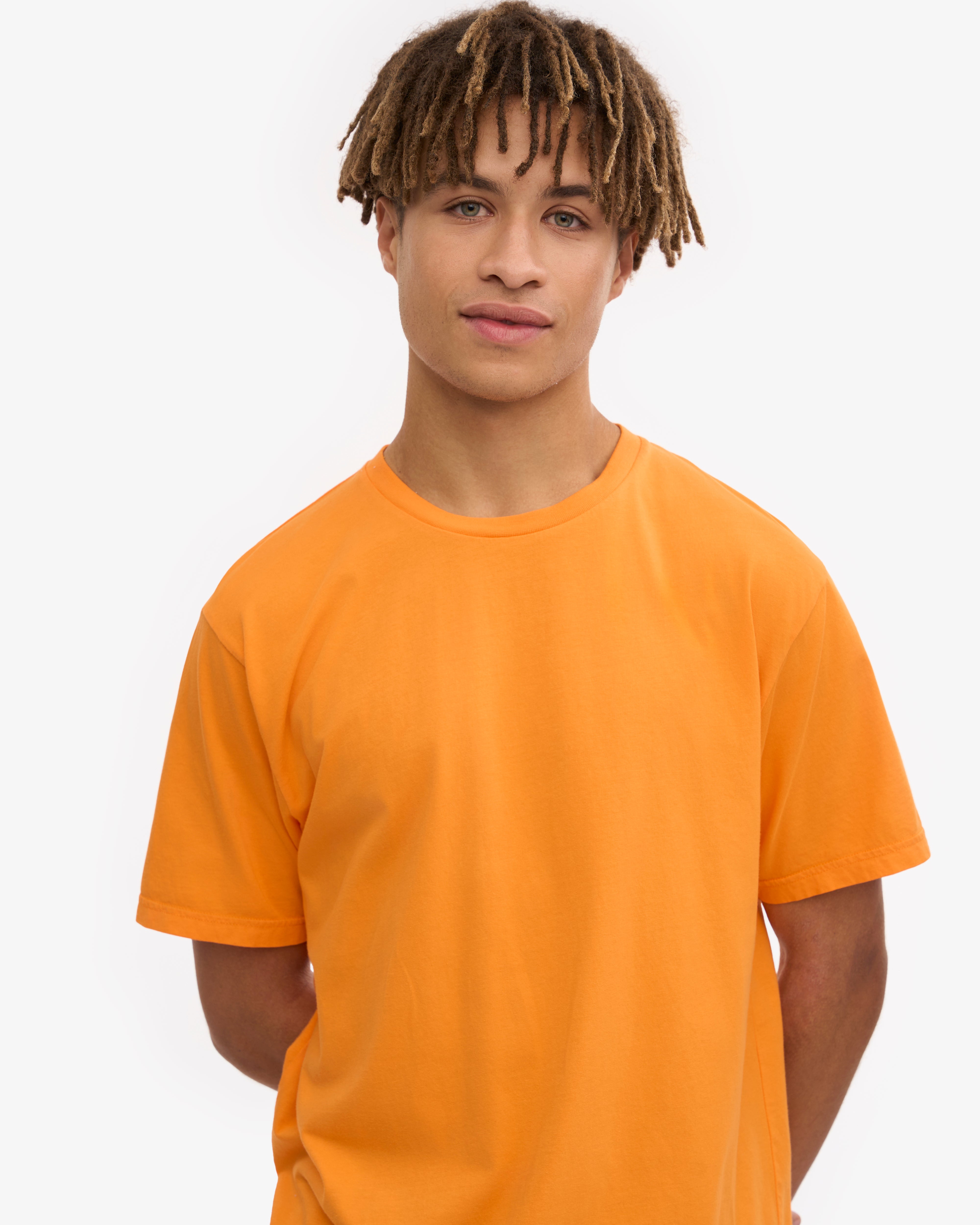 Classic Organic Cotton T-Shirt - Sunny Orange | Eco-Friendly & Comfortable for Casual Wear, Outdoor Activities & Everyday Use