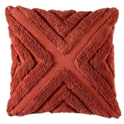 Bianca Haven 43x43cm Terracotta Filled Cushion - Perfect for Sofa, Bed, or Outdoor Seating Decor