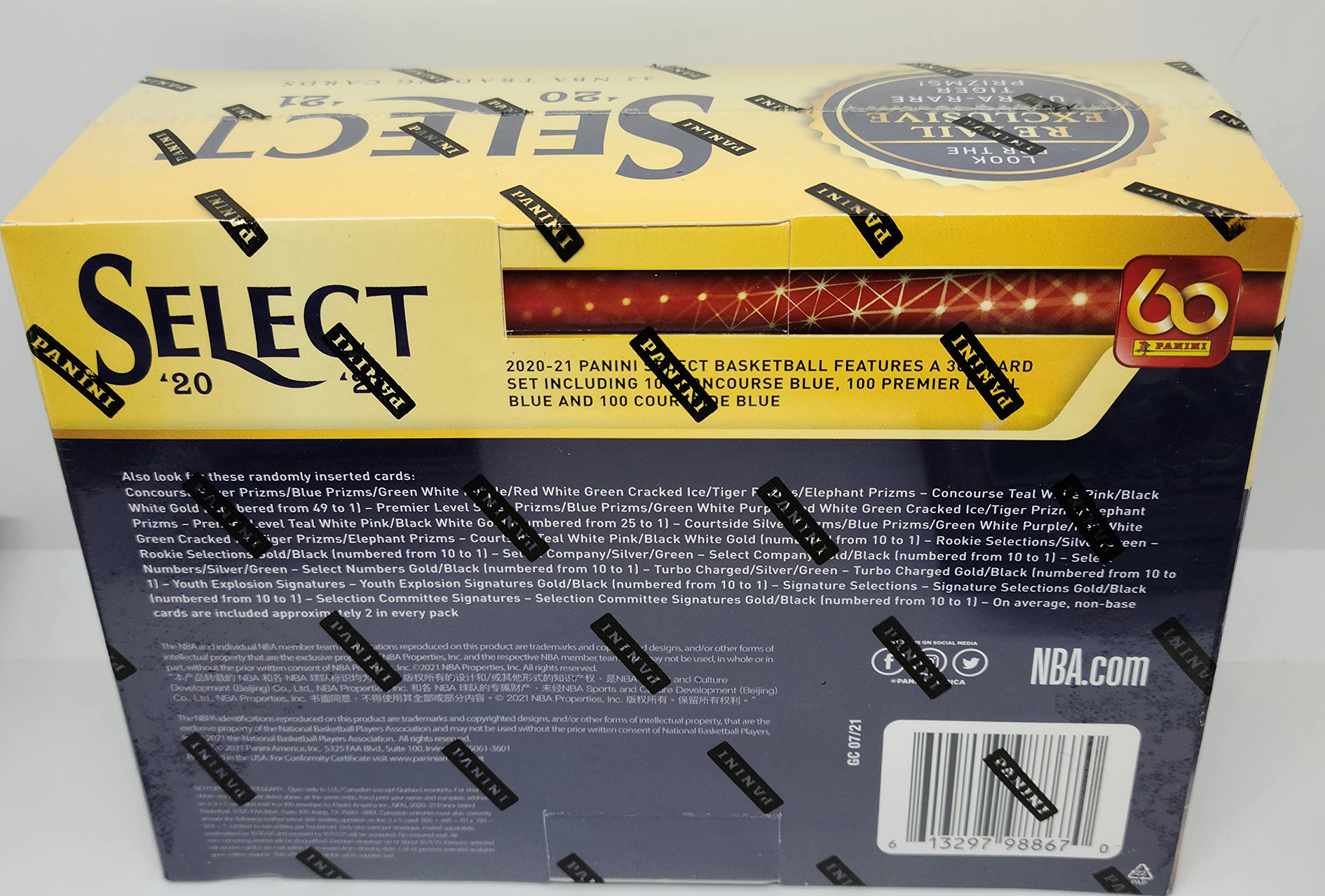 2020-21 Panini Select NBA Basketball Retail Mega Box - 24 Packs, 8 Cards Per Pack - Collectible Trading Cards for Fans & Investors - Perfect for Gifts, Collections & Fantasy Sports