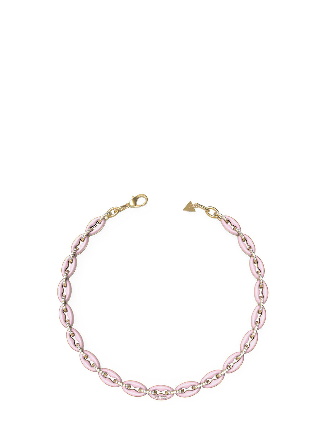 Elegant Gold Rose Crystal Link Necklace for Women - Perfect for Valentine's Day Gifts, Anniversary Presents & Romantic Date Nights