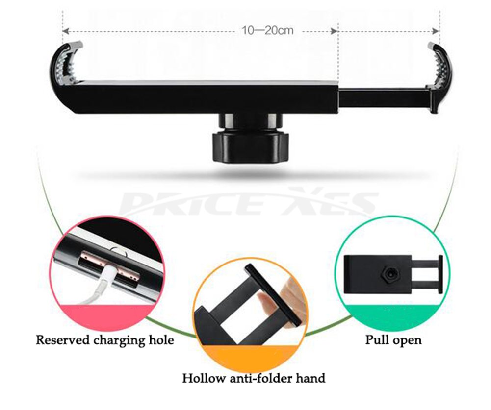 Adjustable Metal Tablet Stand Holder for iPad & Phone - 360° Rotating, 4-10.6