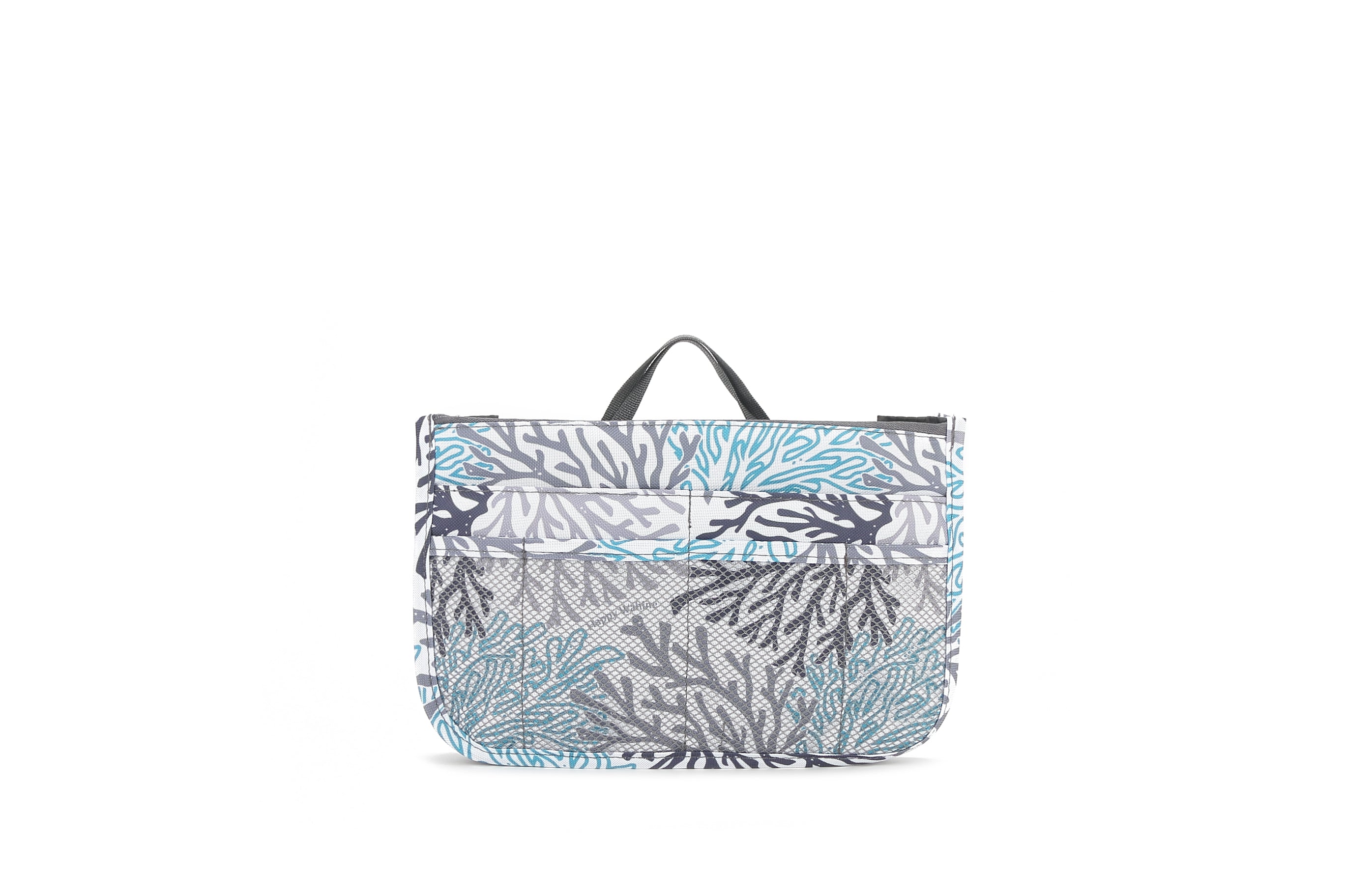 Makiko Large Coral Blue Bag Organizer - Premium Travel & Handbag Storage Solution for Women | Perfect for Purses, Totes & Luggage